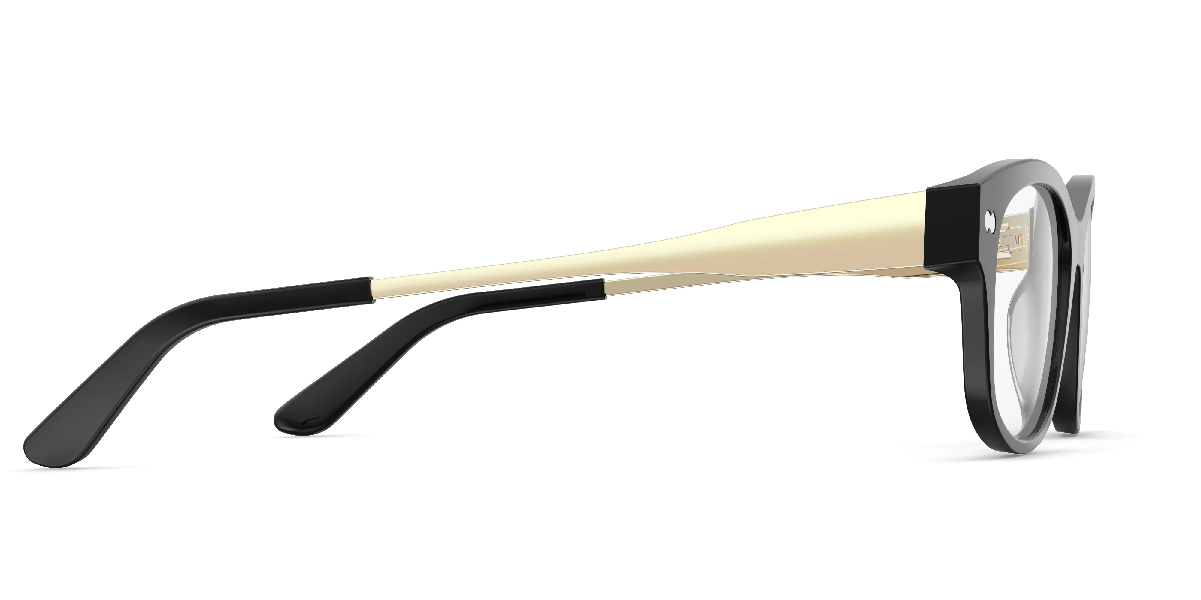 The Addison - Black Acetate Gold Metal - Image 3