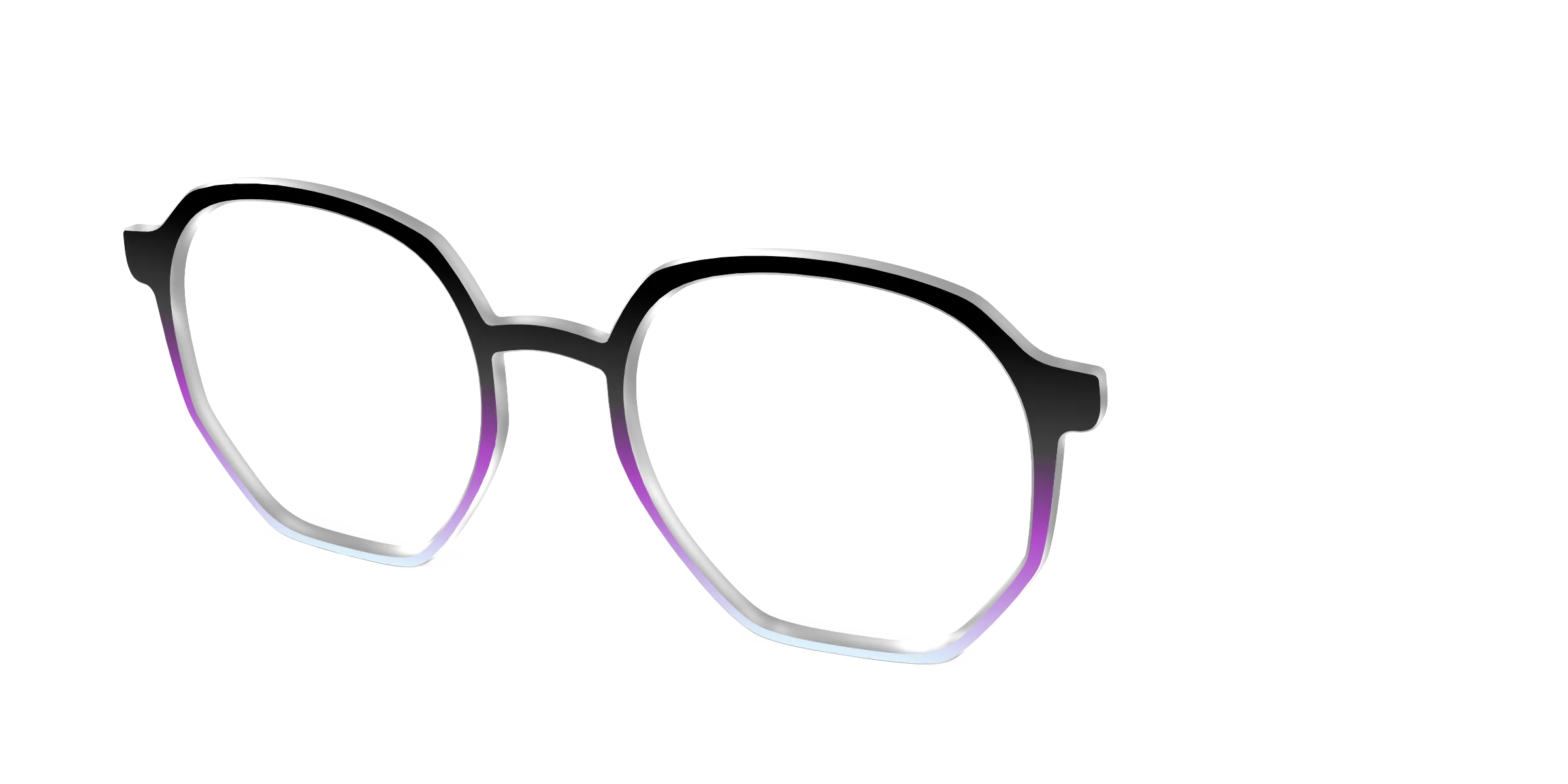 The Black to Pale Periwinkle Gradient - Image 60