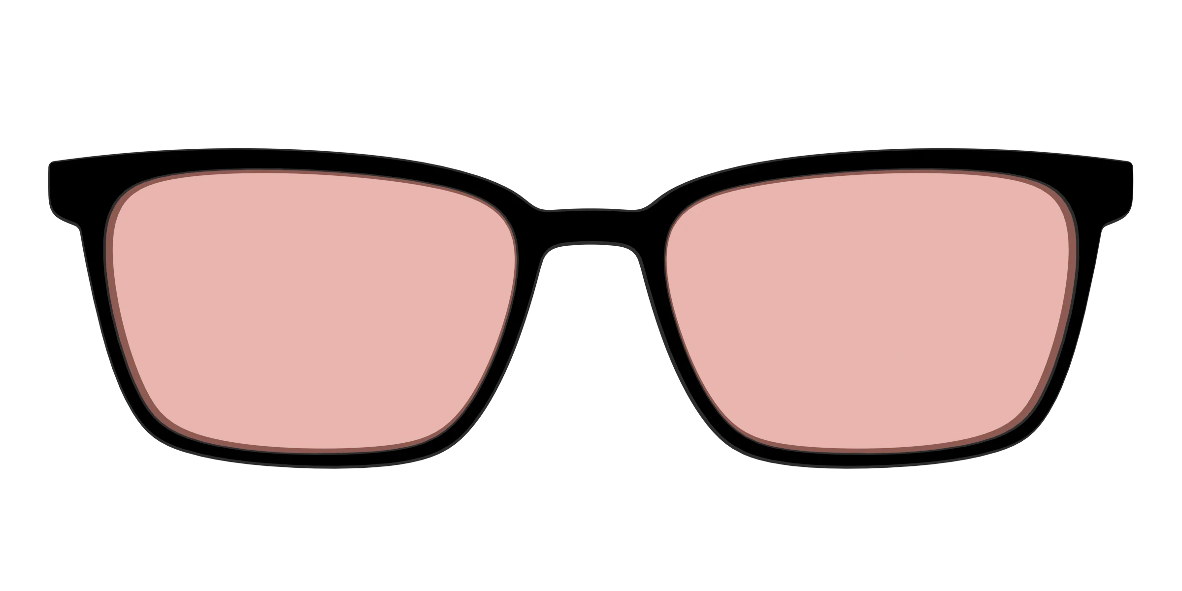 The Black With Coral Pink Lens - Image 45