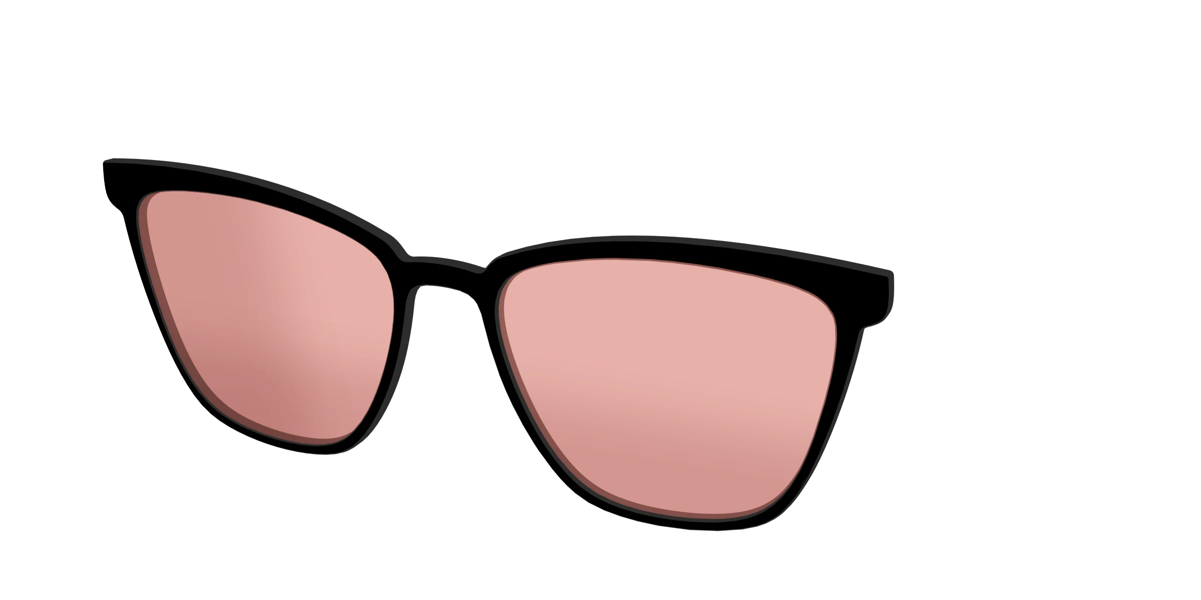 The Black With Coral Pink Lens - Image 58