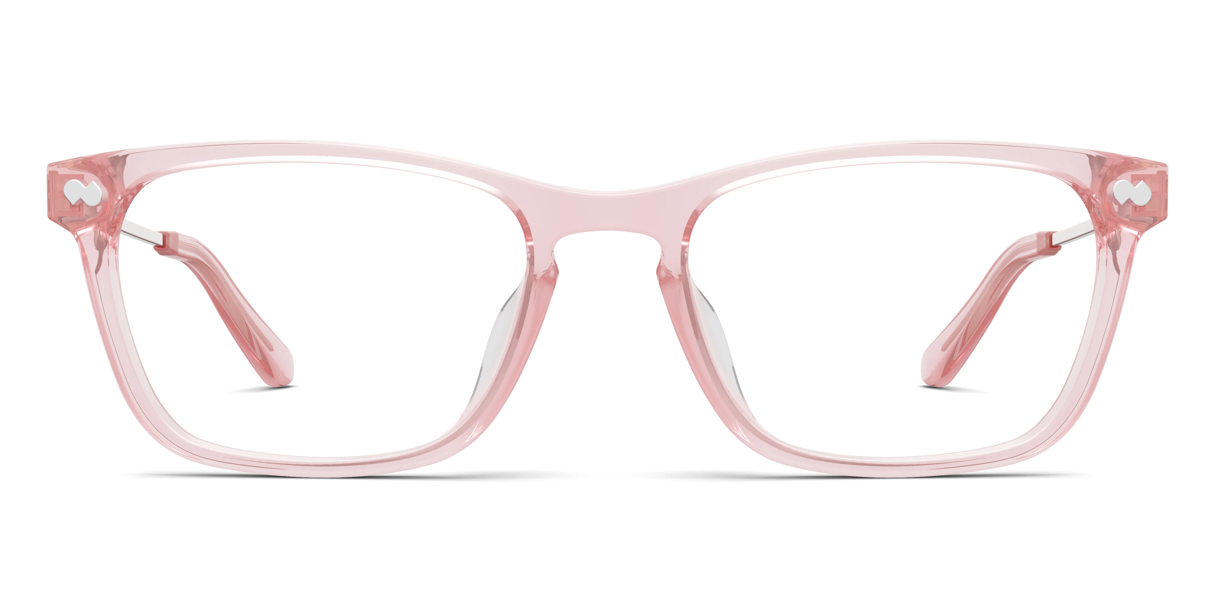 The Casper - Pink Clear Acetate Rose Gold Metal - Image 2