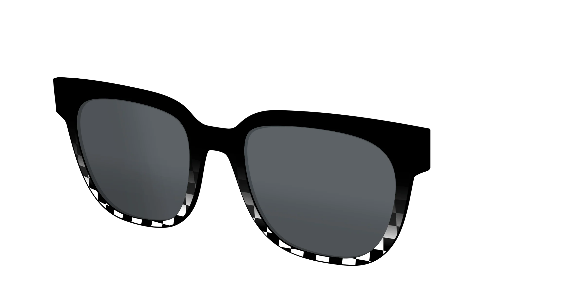 The Polarized Checkerboard Fade Sun Top - Image 32