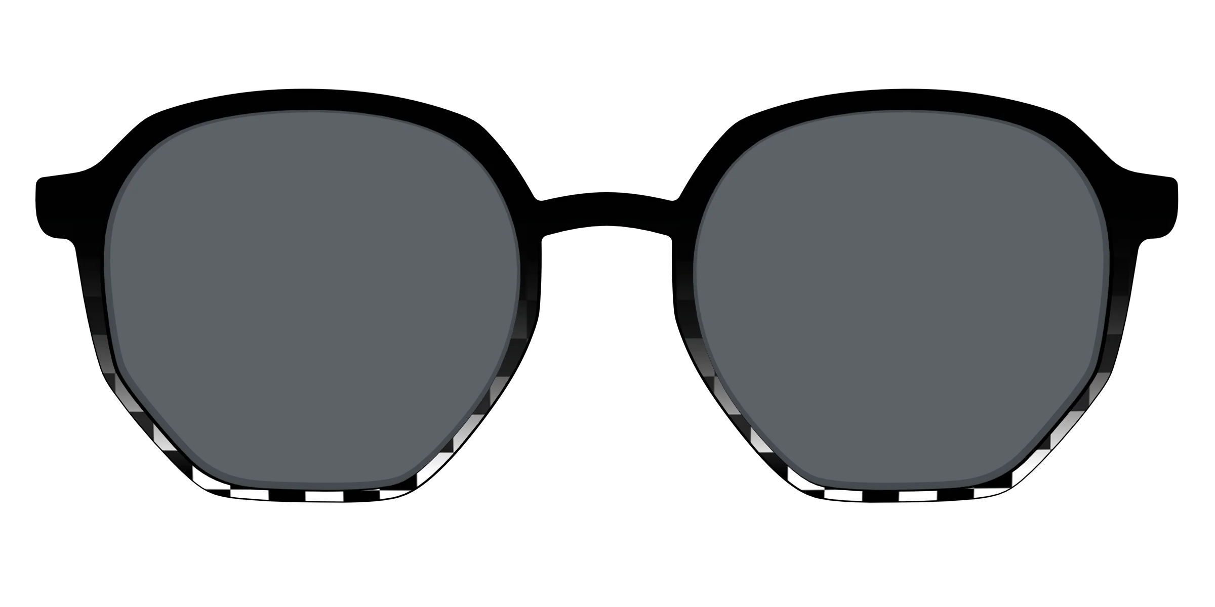 The Polarized Checkerboard Fade Sun Top - Image 59