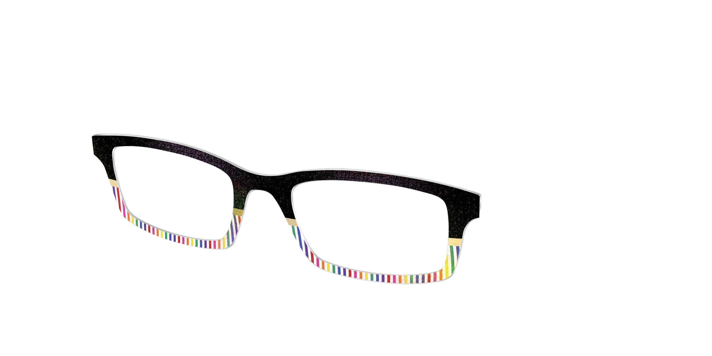 The Chic Pride Stripes Crystal with Gold Foil - Image 2