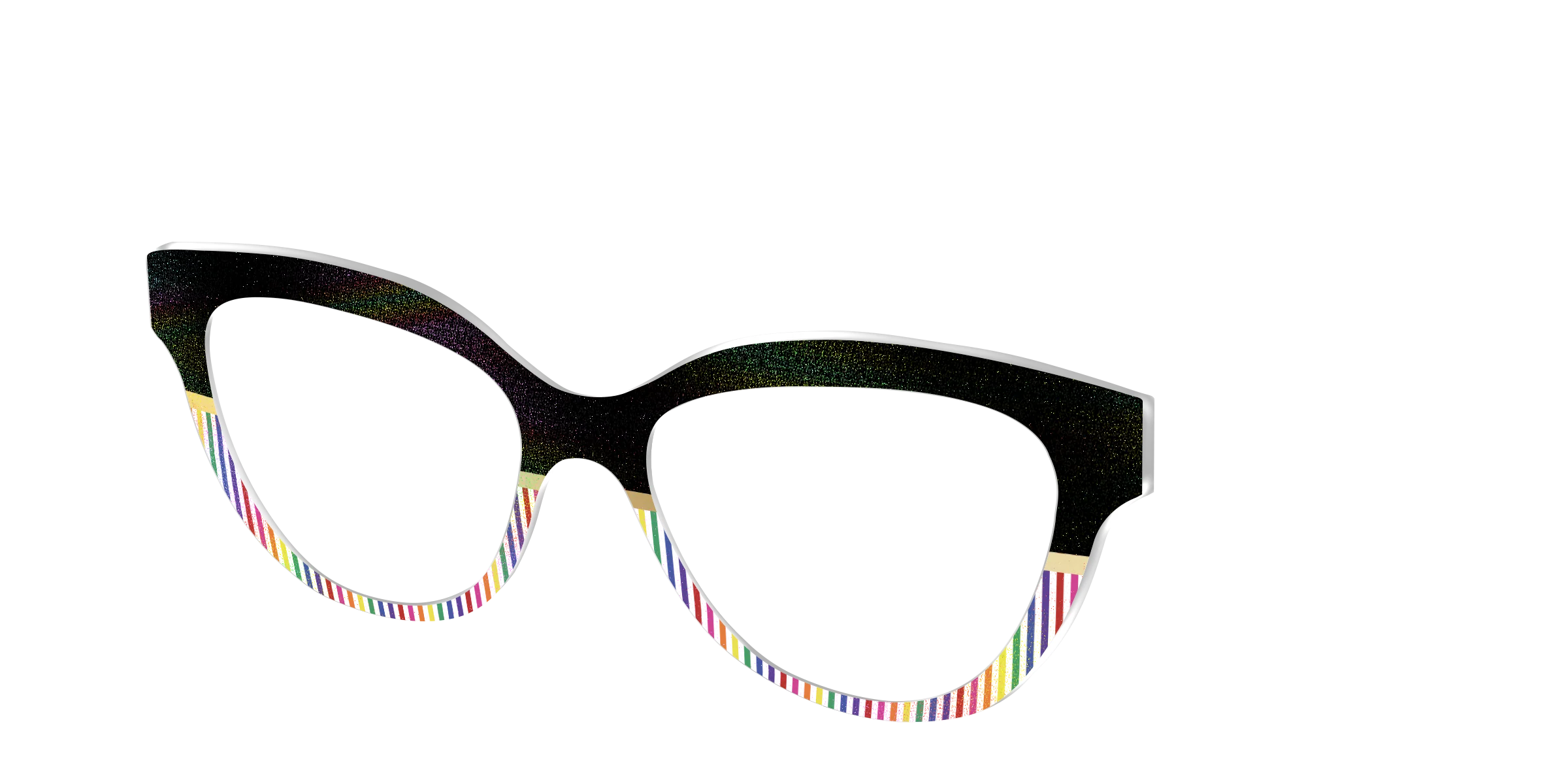 The Chic Pride Stripes Crystal with Gold Foil - Image 34