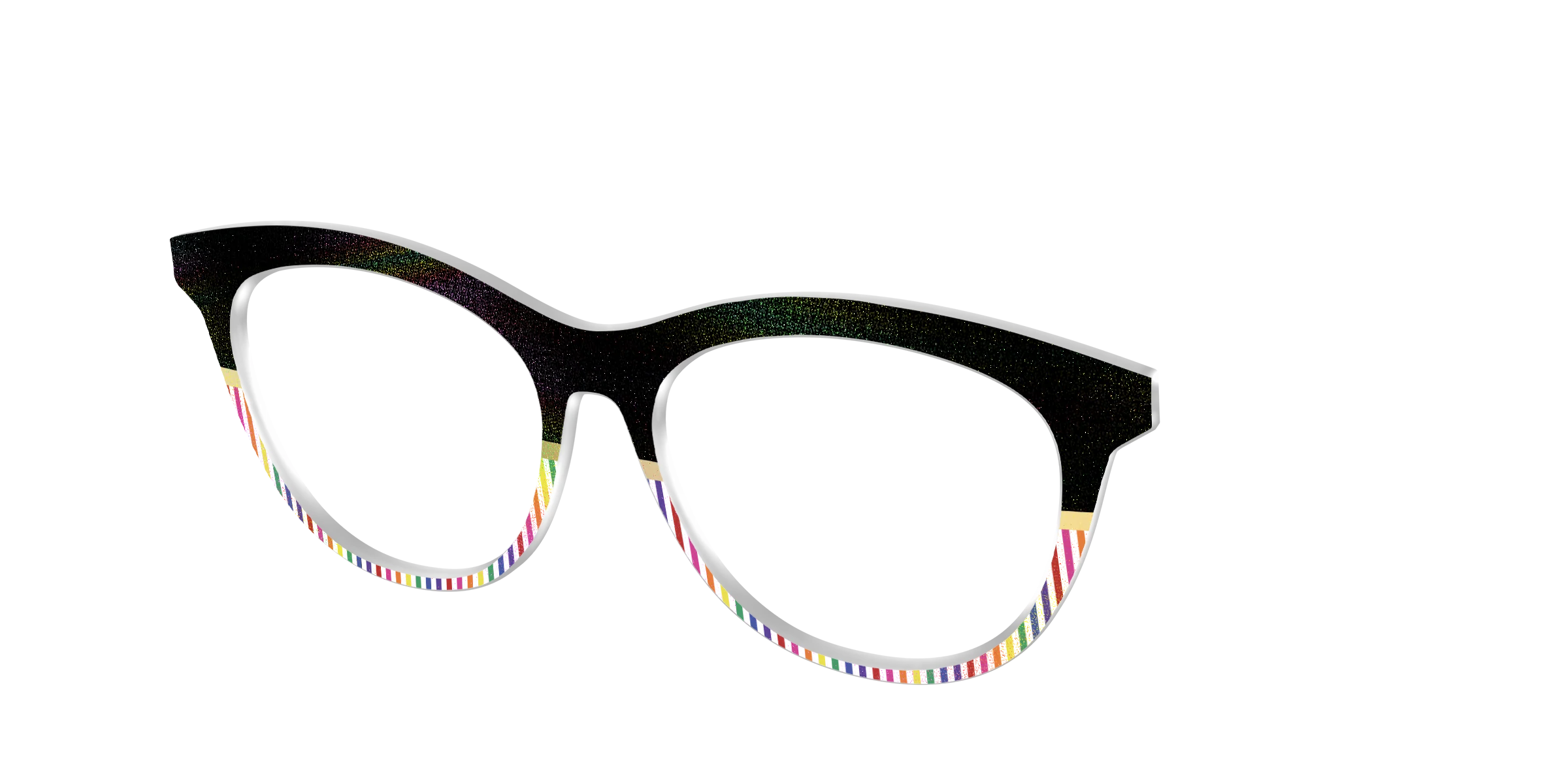 The Chic Pride Stripes Crystal with Gold Foil - Image 42