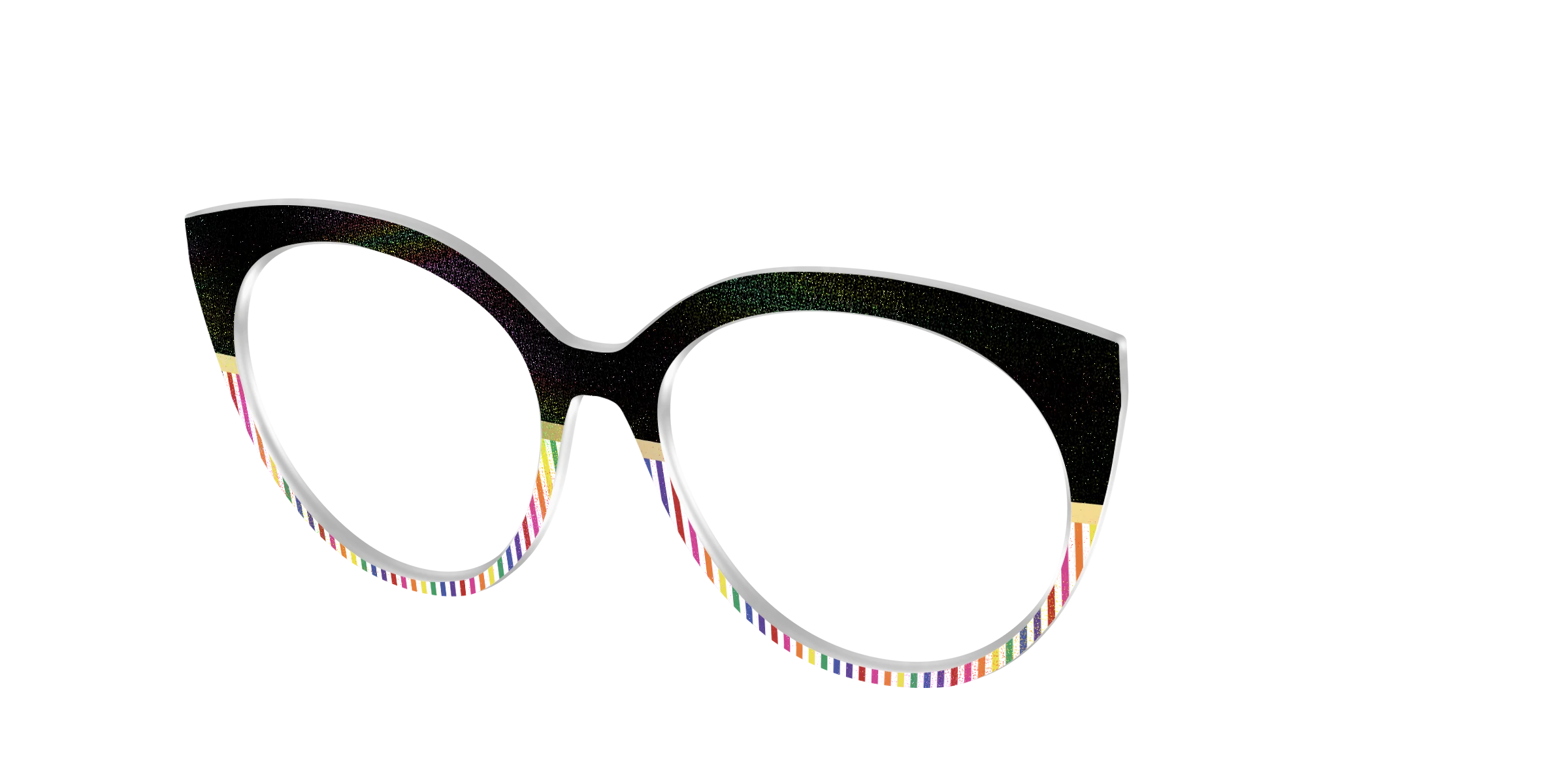 The Chic Pride Stripes Crystal with Gold Foil - Image 44