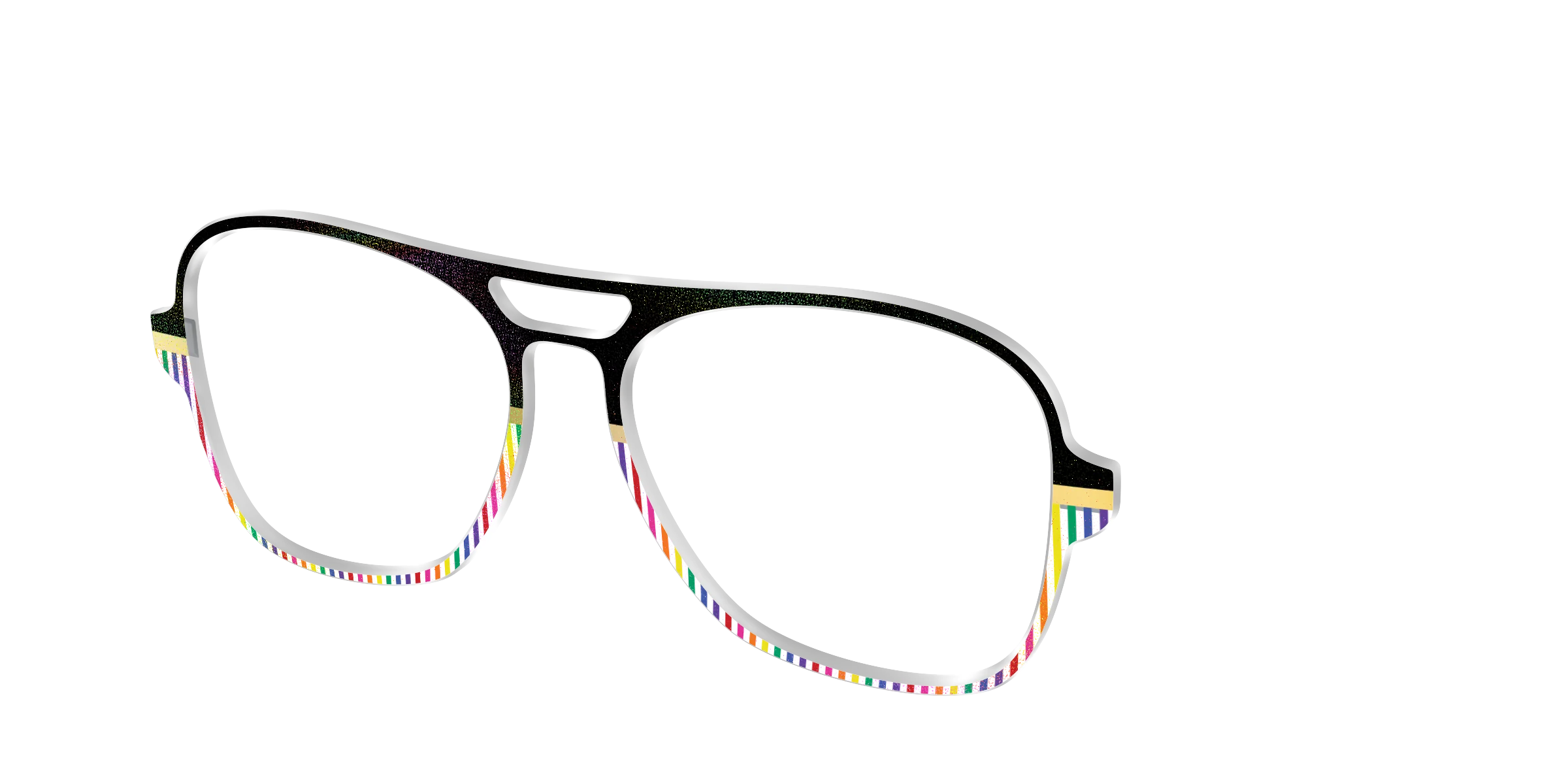 The Chic Pride Stripes Crystal with Gold Foil - Image 52