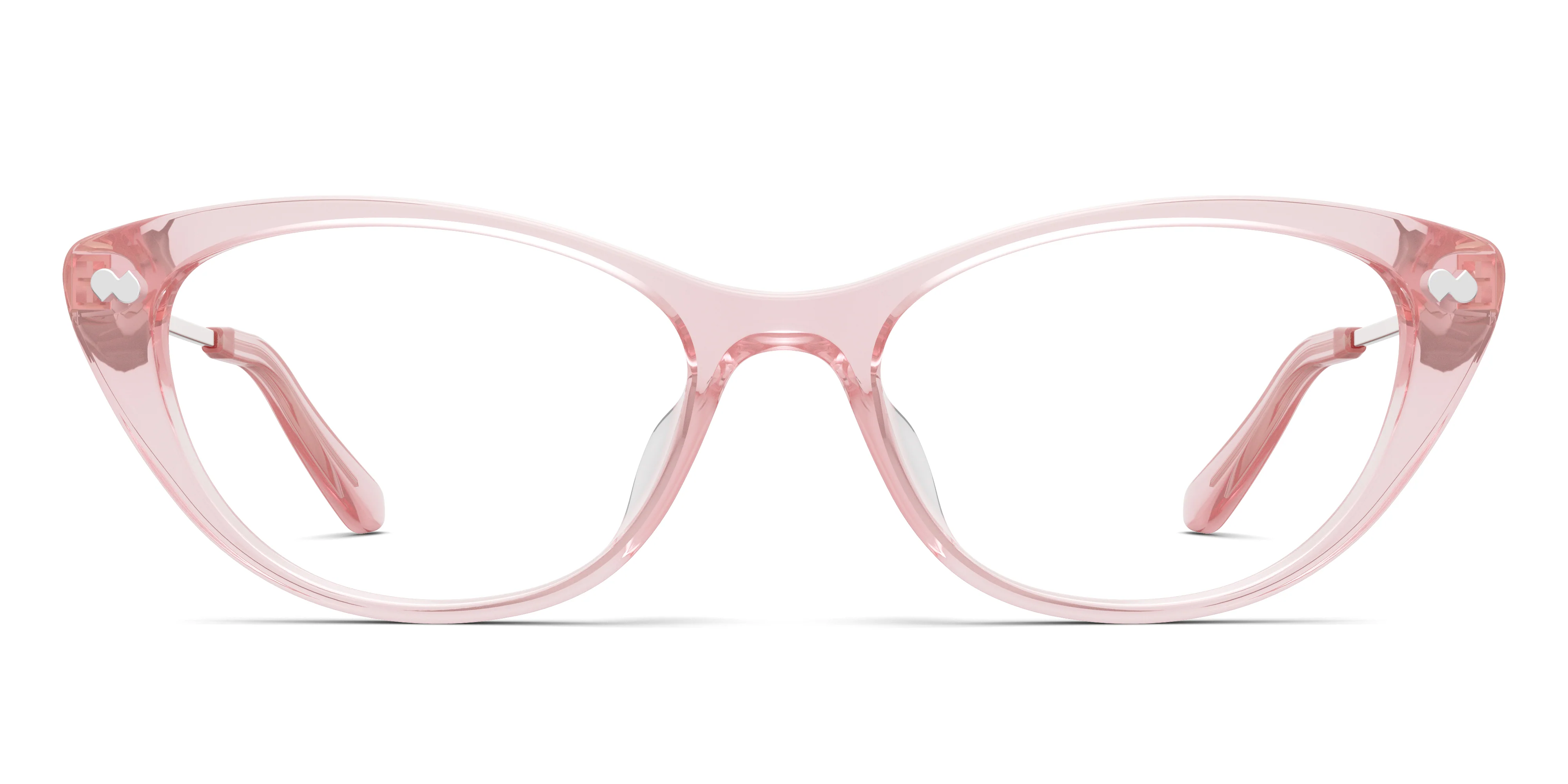 The ella - Pink Clear Acetate Rose Gold Metal - Image 2