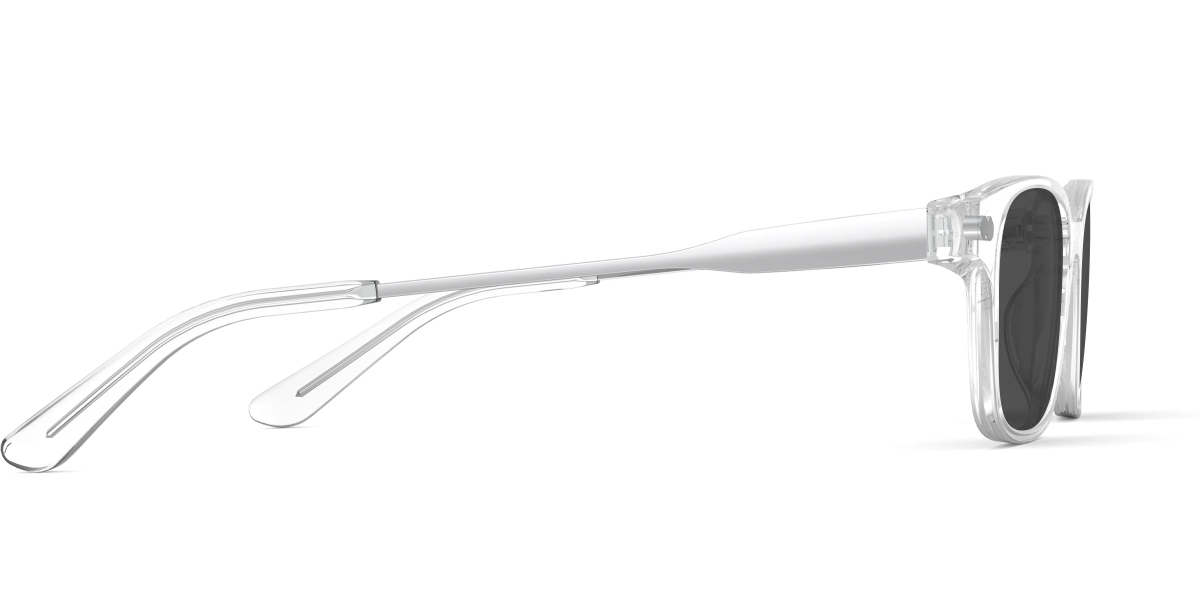 The Finley - Crystal Clear Acetate Silver Metal Sun - Image 5