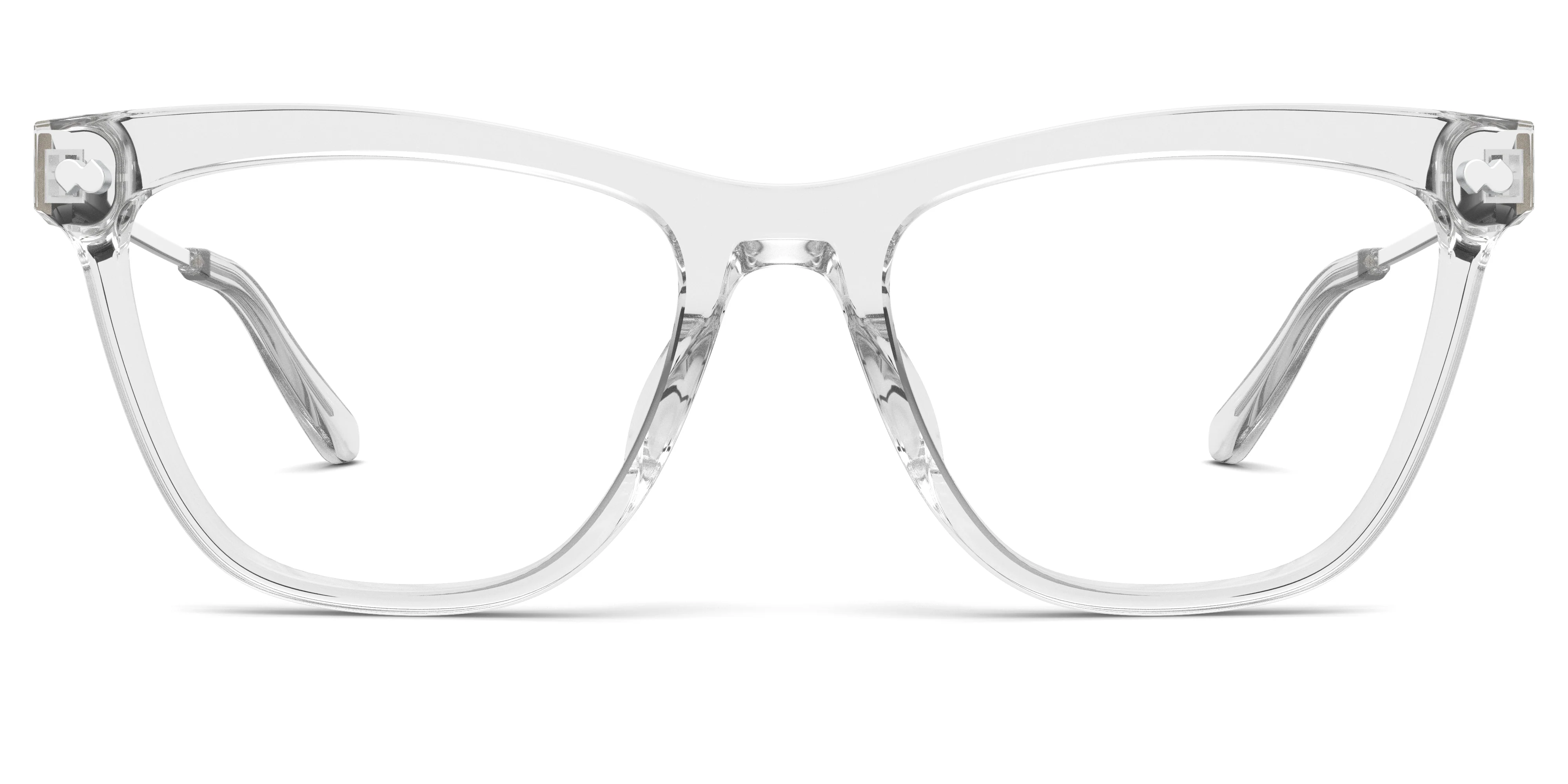 The Harper - Crystal Clear Acetate Silver Metal - Image 2