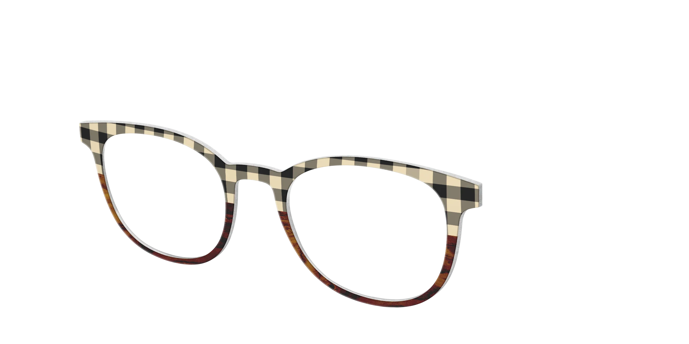 The Ivory Plaid Wood Split - Image 16