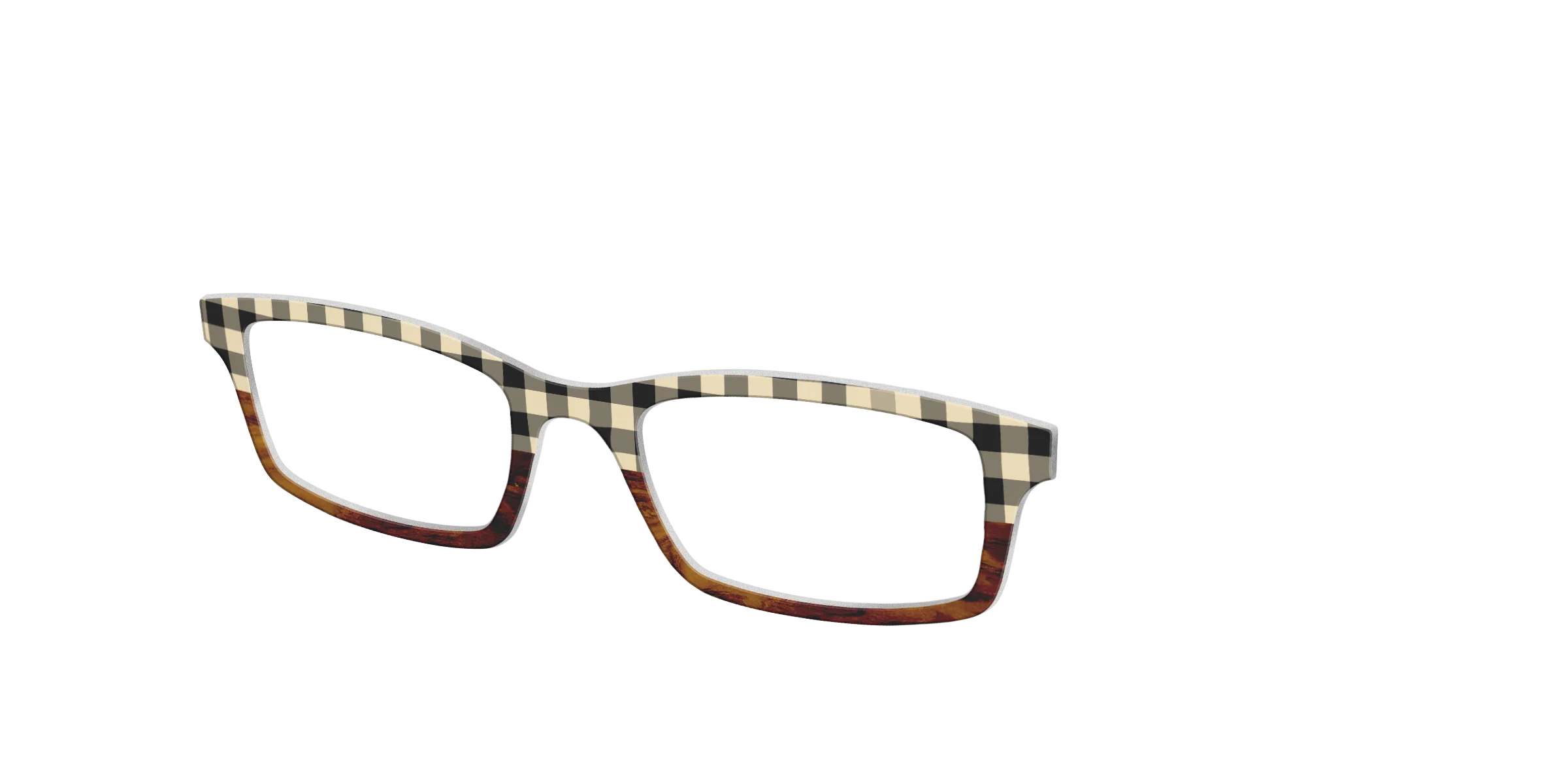 The Ivory Plaid Wood Split - Image 2