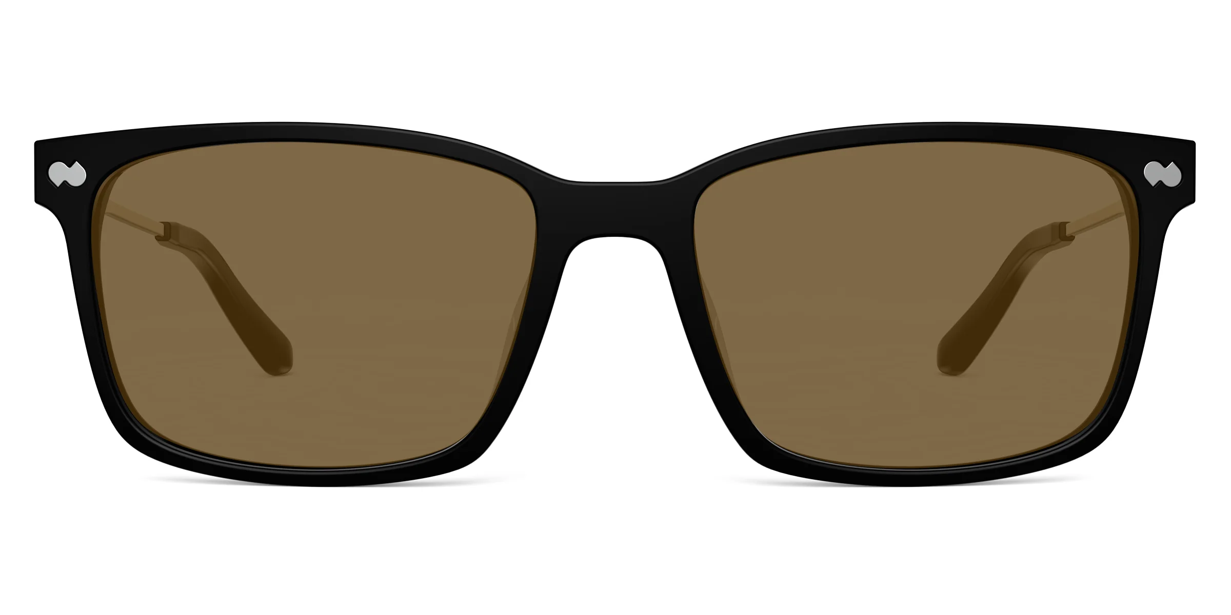 The Kirby - Black Acetate Gold Metal Sun - Image 4
