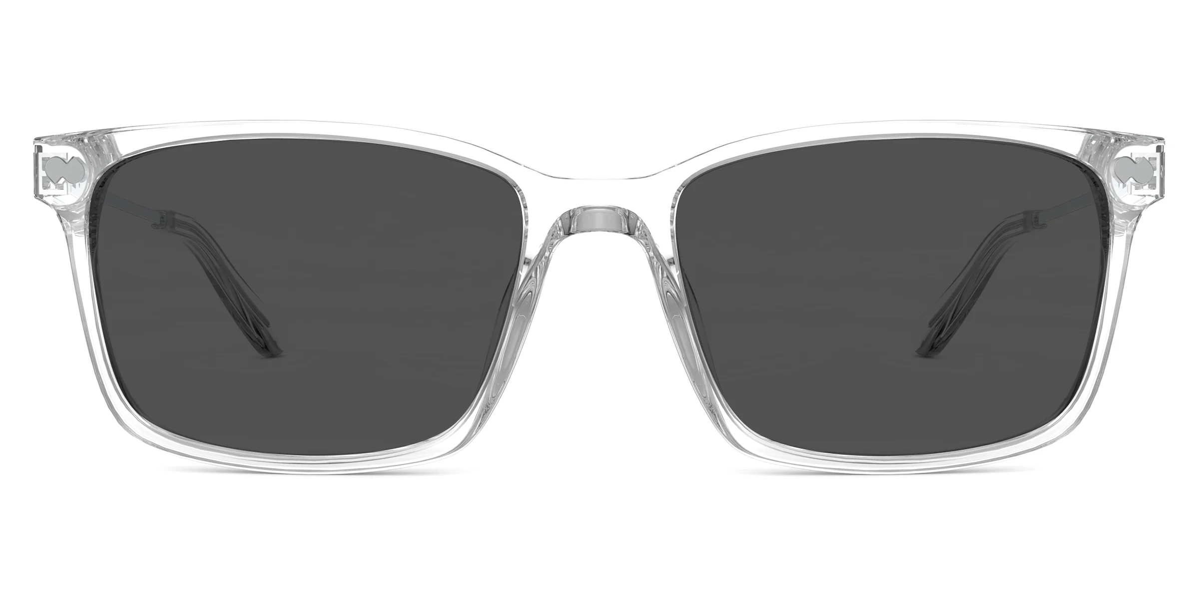 The Kirby - Crystal Clear Acetate Silver Metal - Image 4