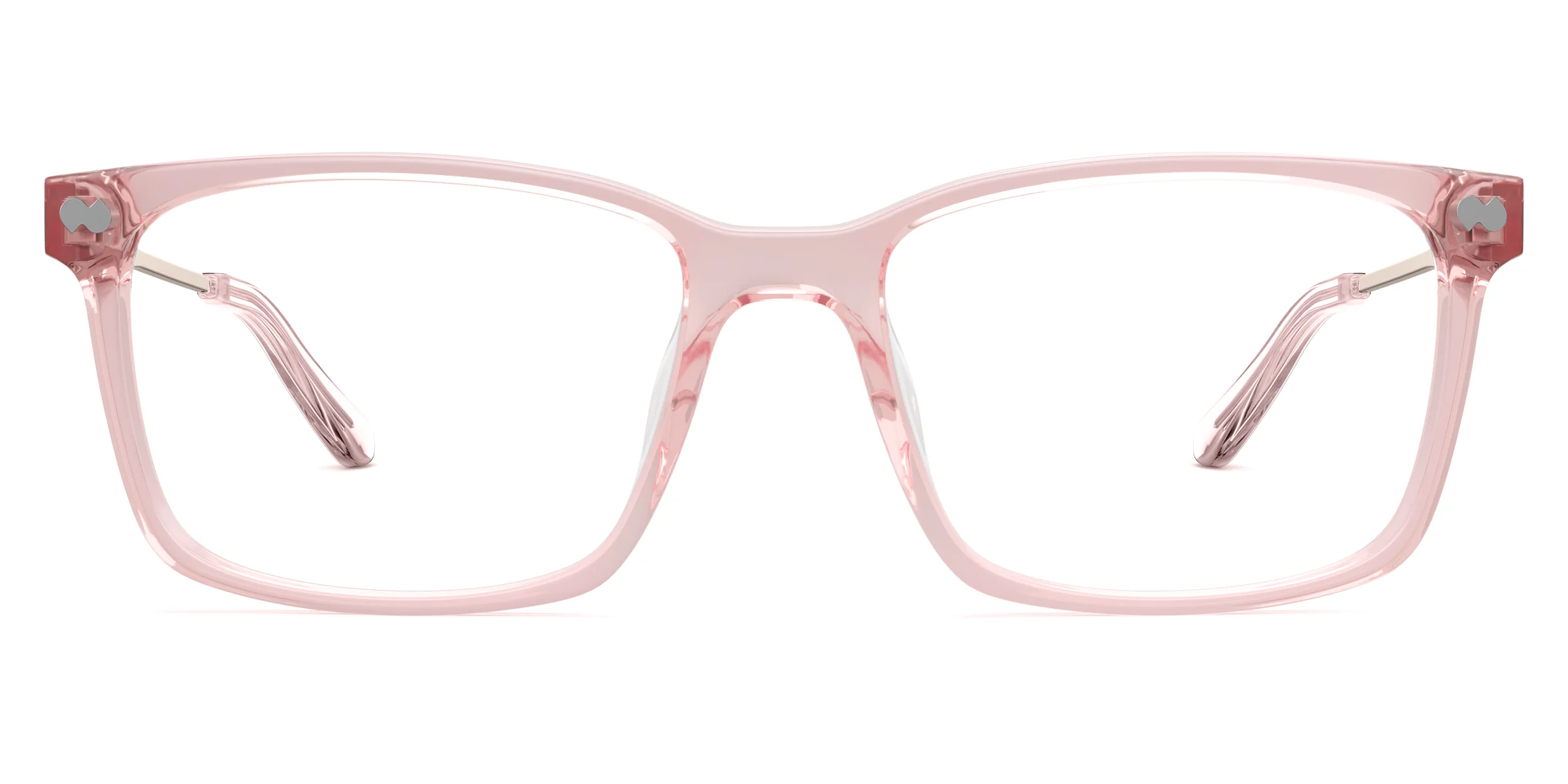 The Kirby - Pink Clear Acetate Rose Gold Metal - Image 2