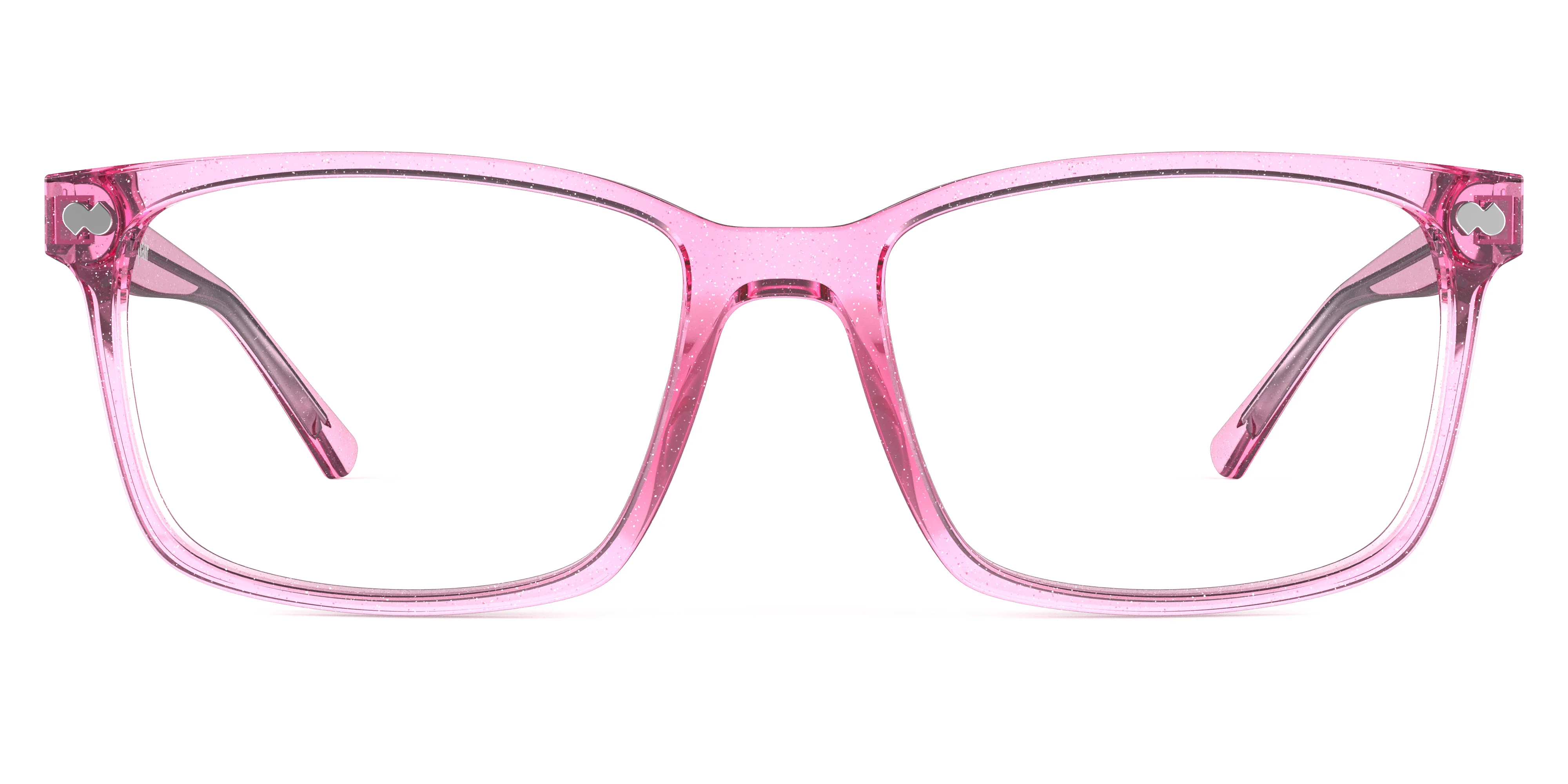 The Kirby - Pink Glitter Clear