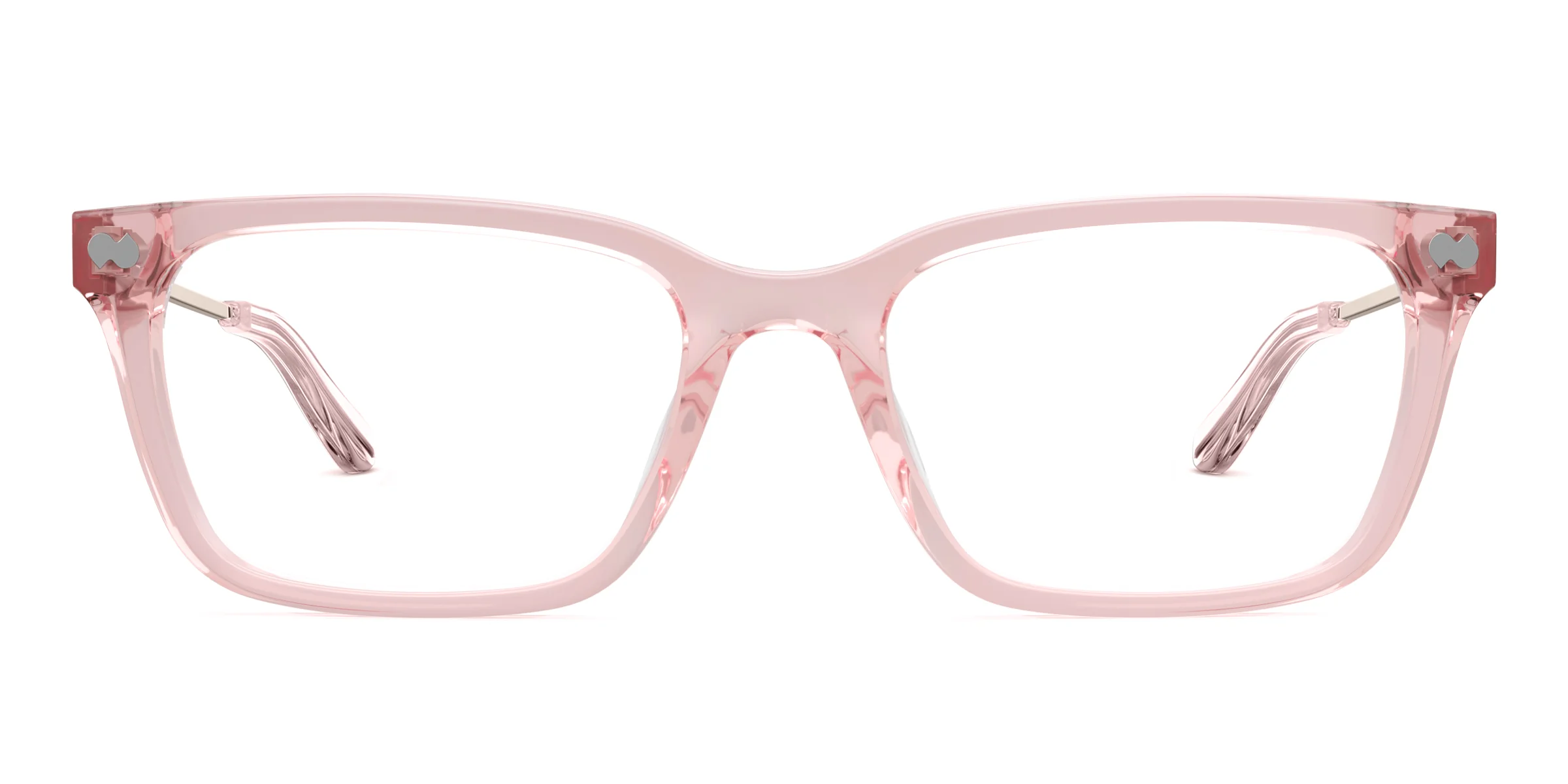 The Larkin - Pink Clear Acetate Rose Gold Metal - Image 2