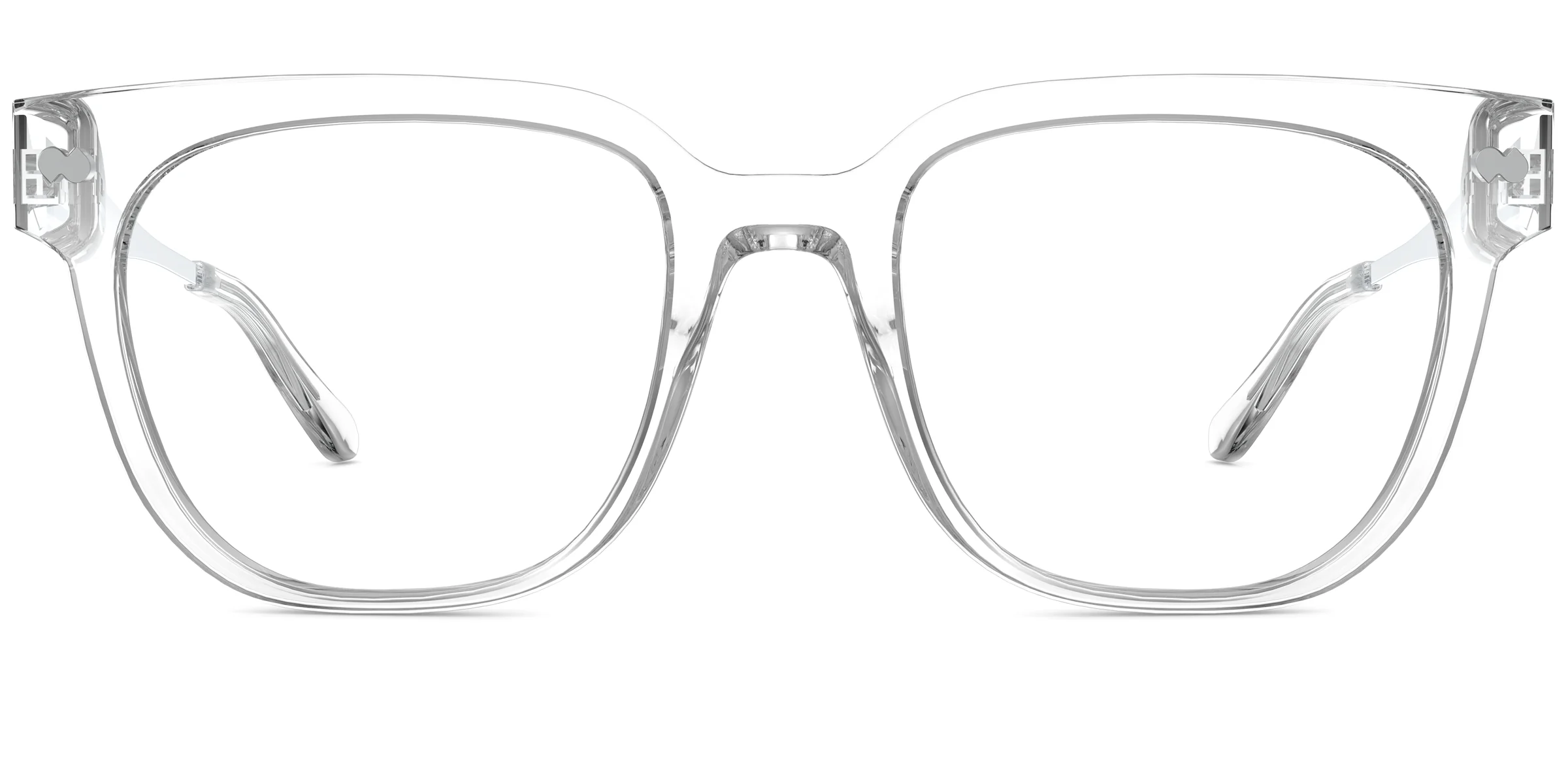 The Murphy - Crystal Clear Acetate Silver Metal - Image 2