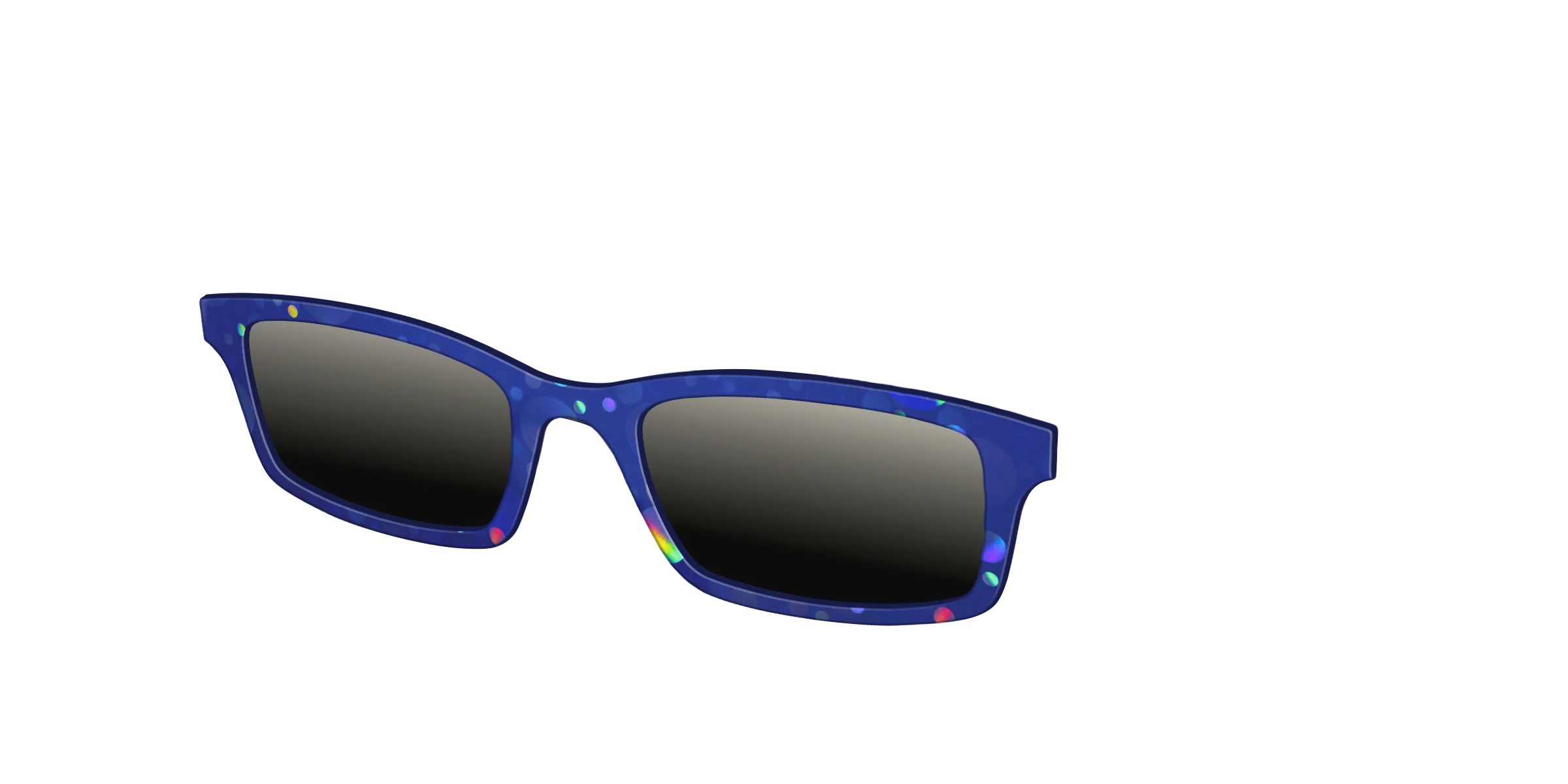 The Polarized Navy Holographic Bubbles Sun Top - Image 2