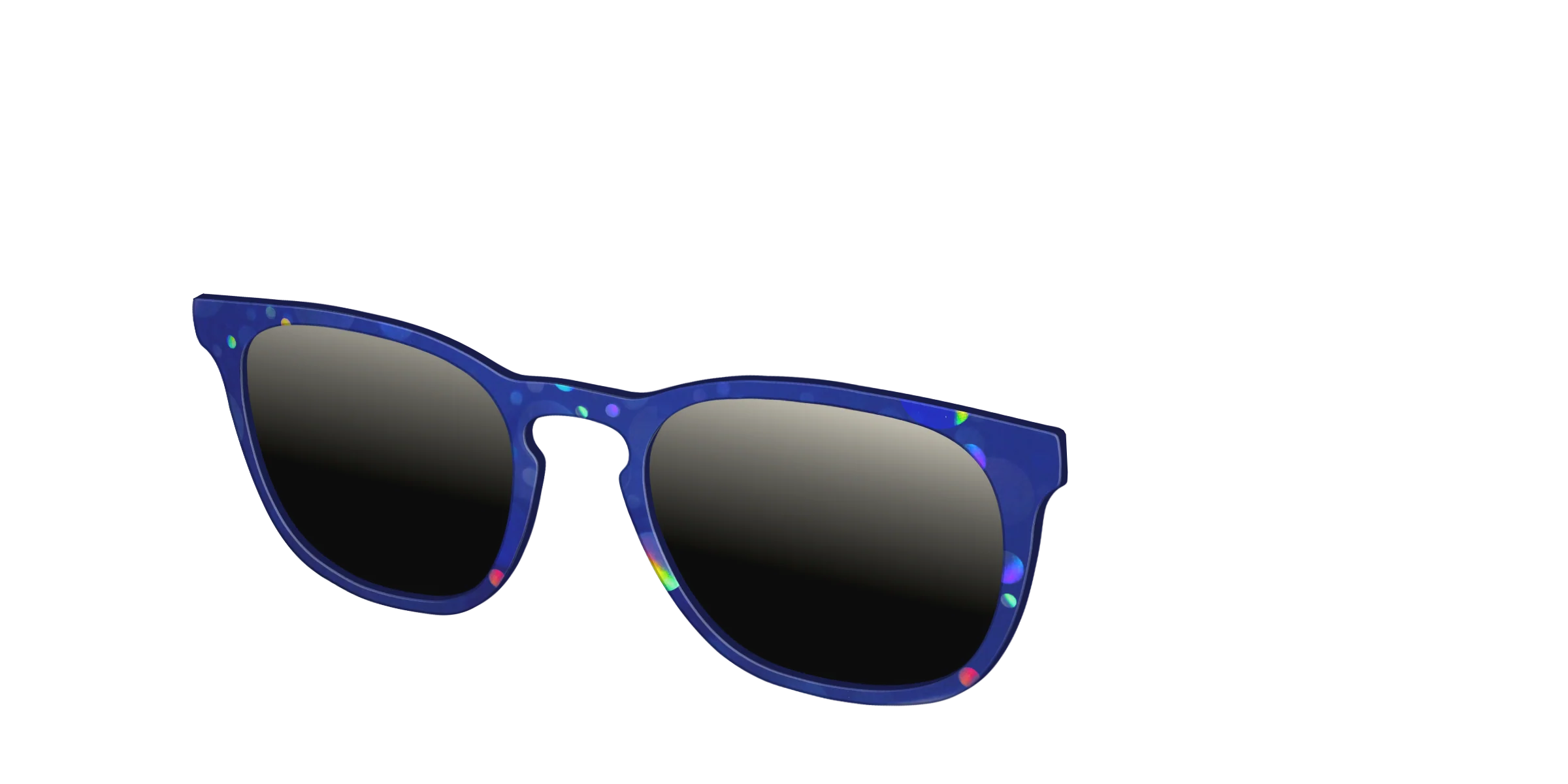 The Polarized Navy Holographic Bubbles Sun Top - Image 8