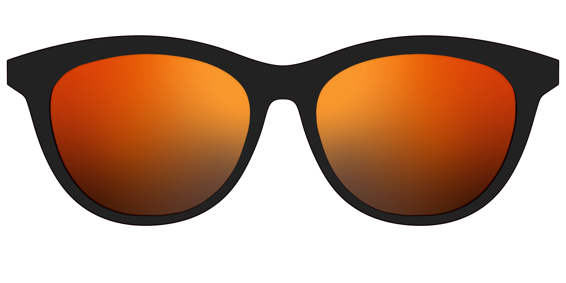 The Polarized Orange Reflective Sun Top - Image 23