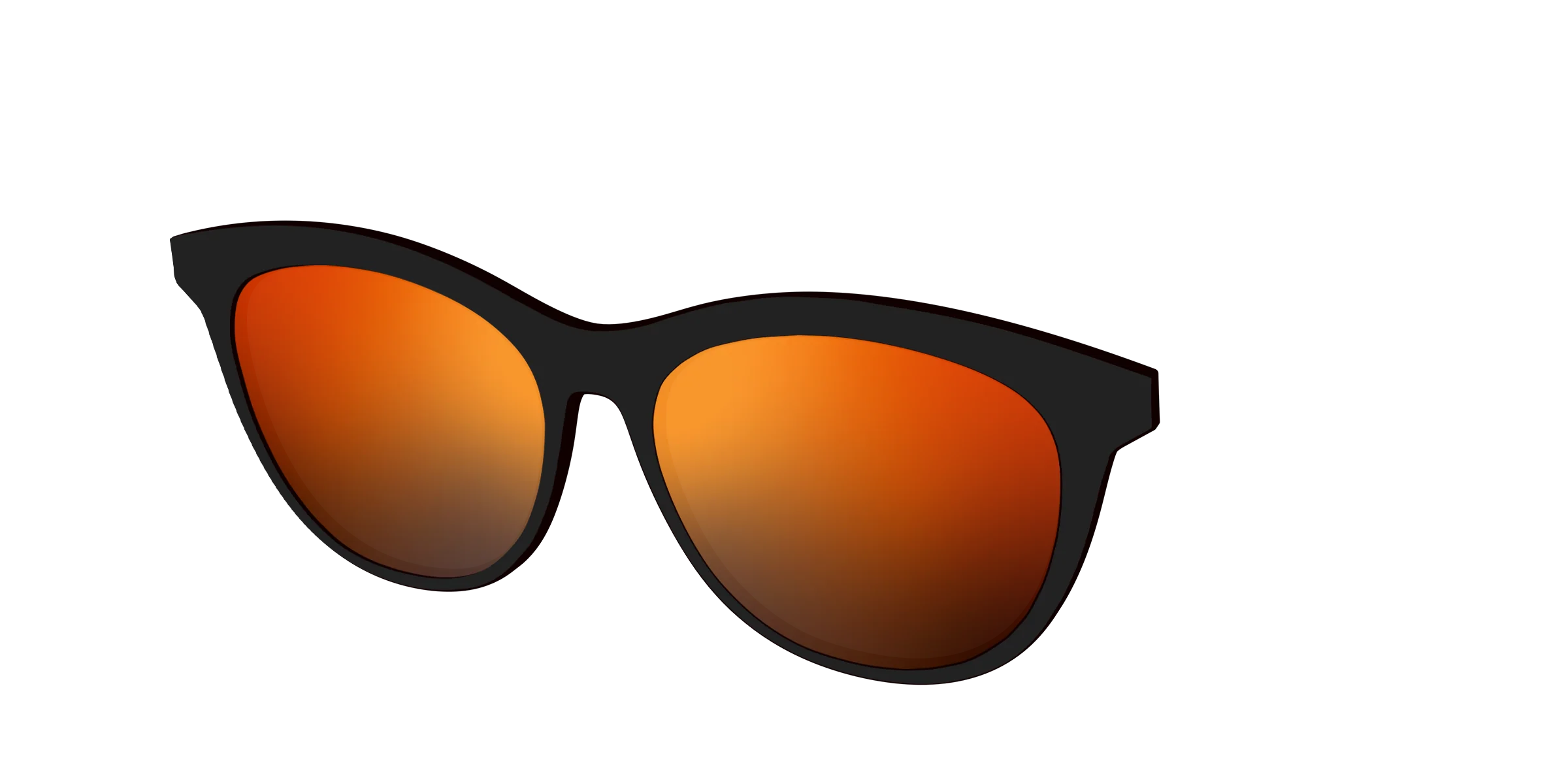 The Polarized Orange Reflective Sun Top - Image 24