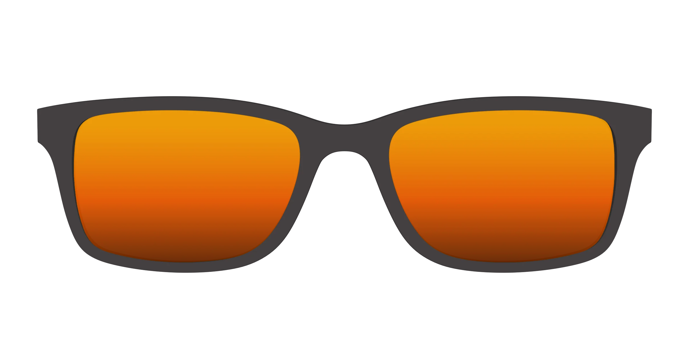 The Polarized Orange Reflective Sun Top - Image 3