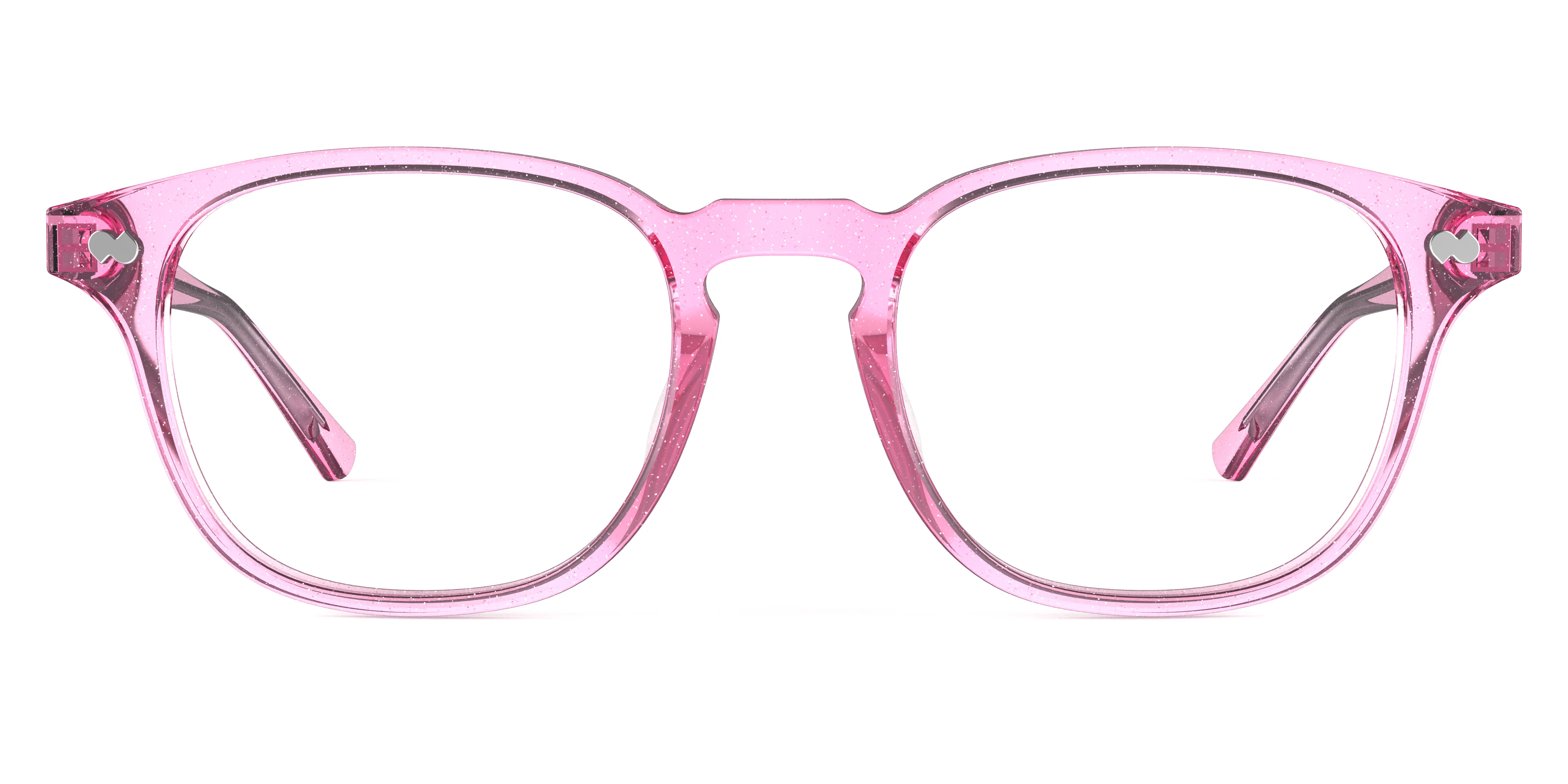 The Otis - Pink Glitter Clear