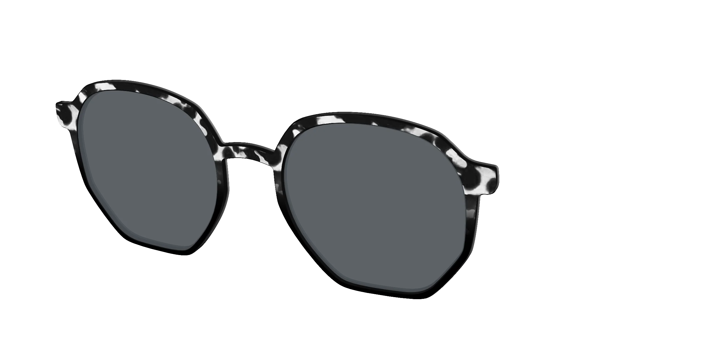The Polarized Bold Black & White Tortoise Sun Top - Image 60