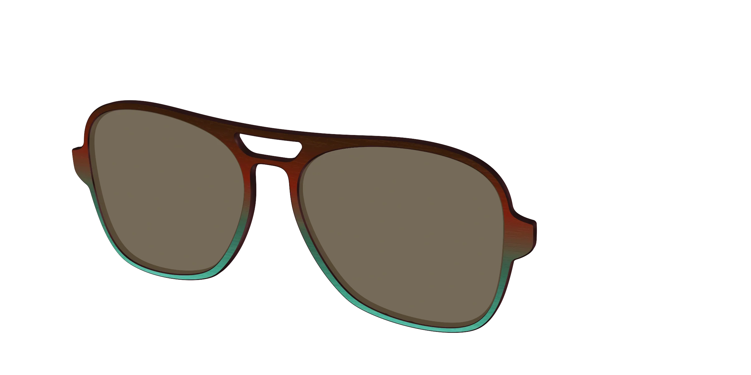 The Polarized Mahogany to Juniper Woodgrain Sun Top - Image 52