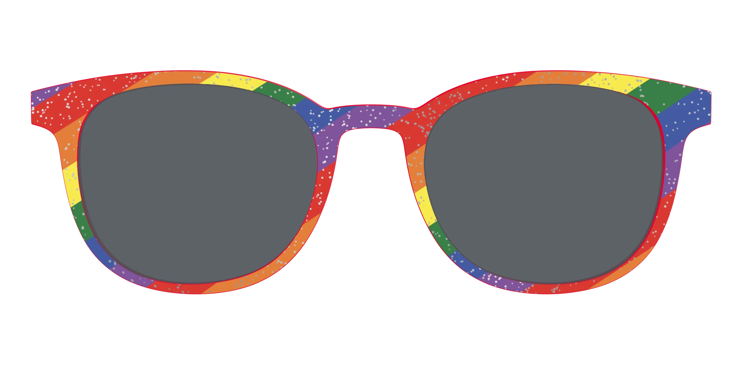 The Polarized Traditional Pride Flag Glitter Sun Top - Image 15