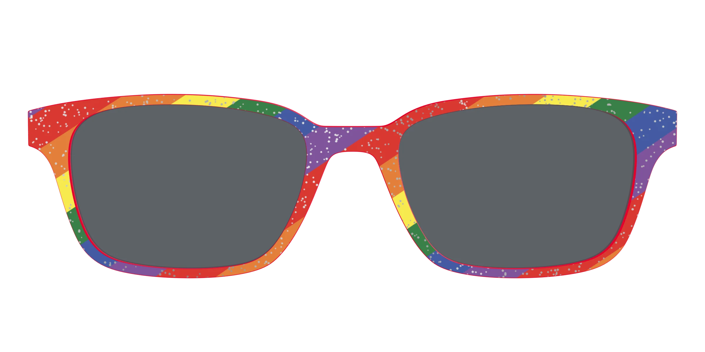 The Polarized Traditional Pride Flag Glitter Sun Top - Image 21