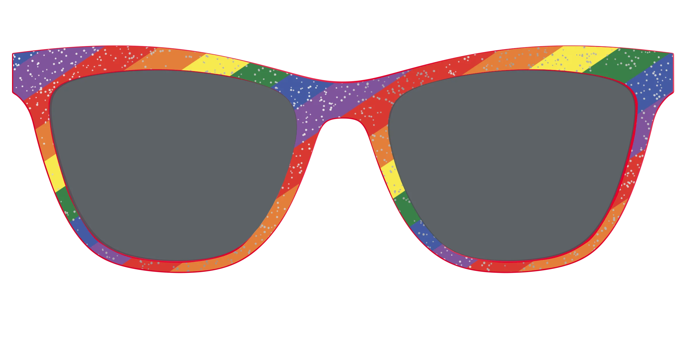 The Polarized Traditional Pride Flag Glitter Sun Top - Image 29