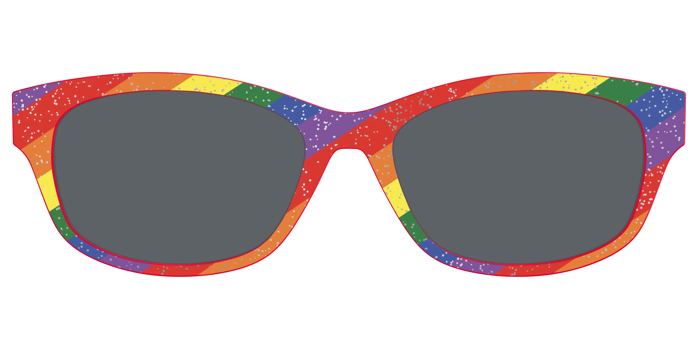 The Polarized Traditional Pride Flag Glitter Sun Top - Image 39