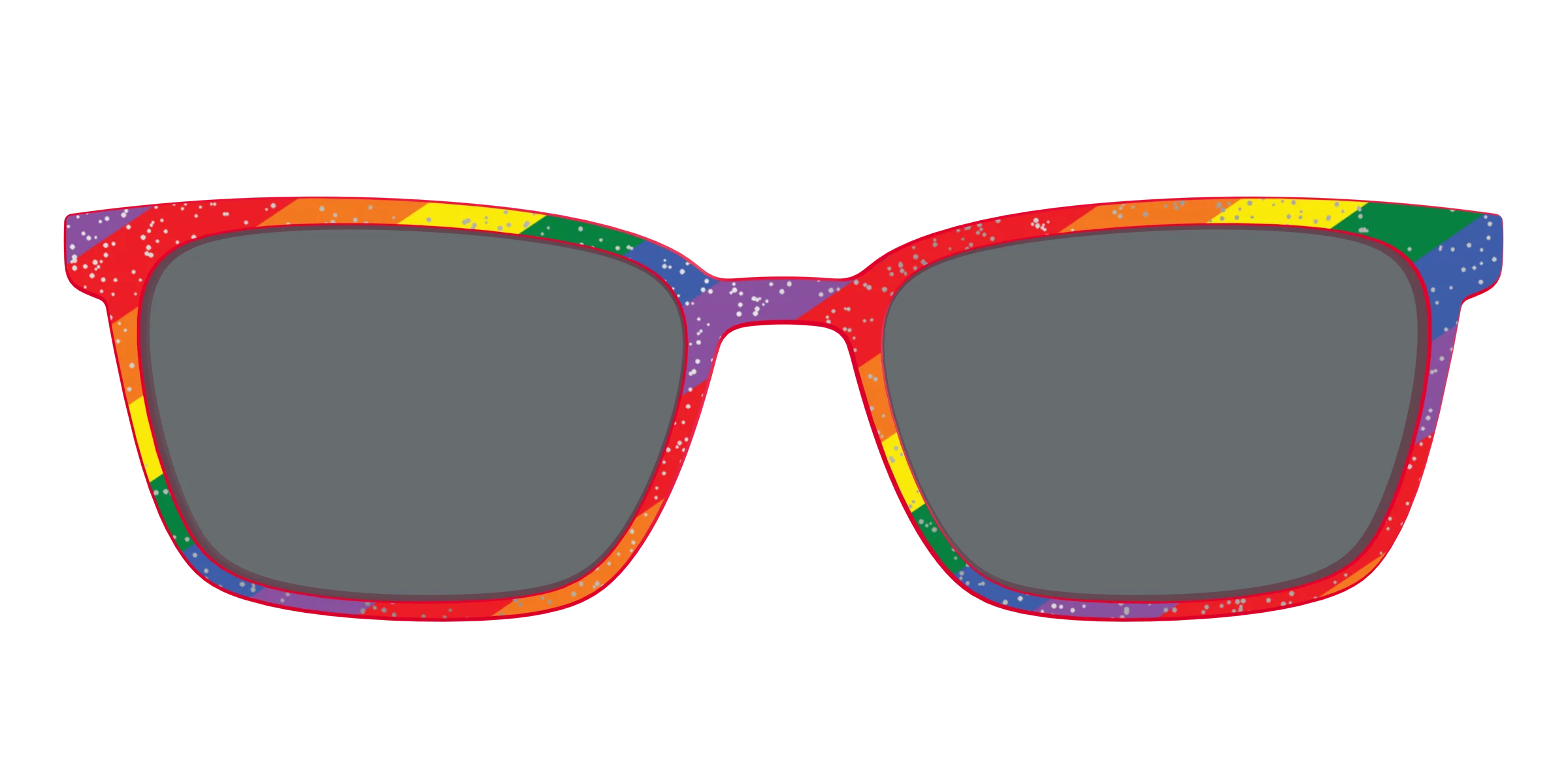 The Polarized Traditional Pride Flag Glitter Sun Top - Image 45