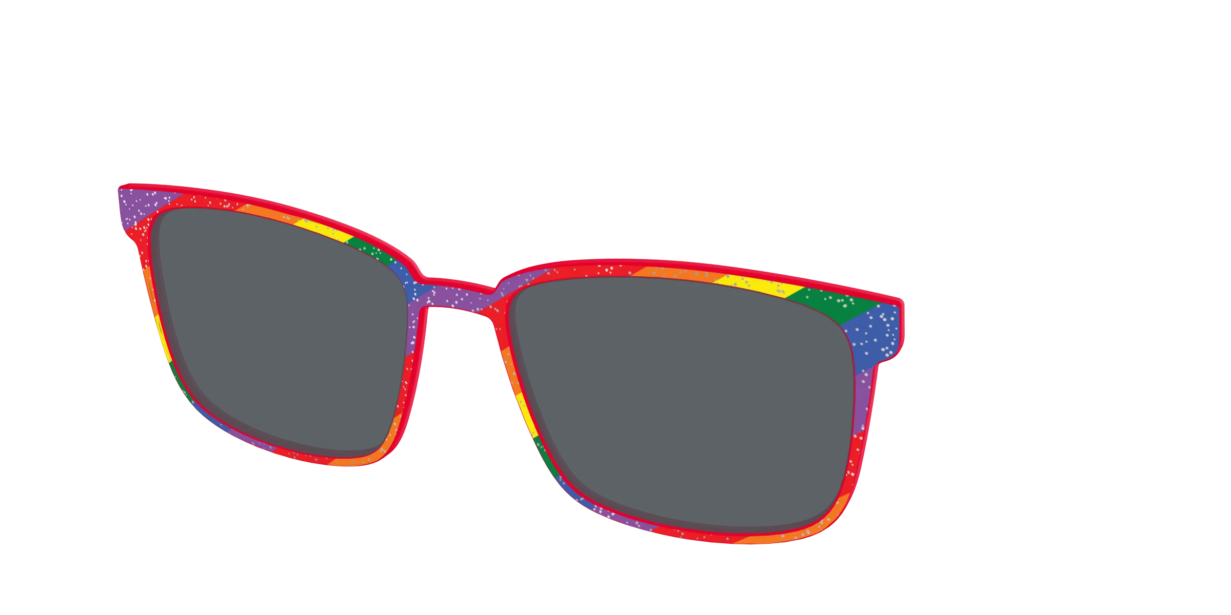 The Polarized Traditional Pride Flag Glitter Sun Top - Image 50