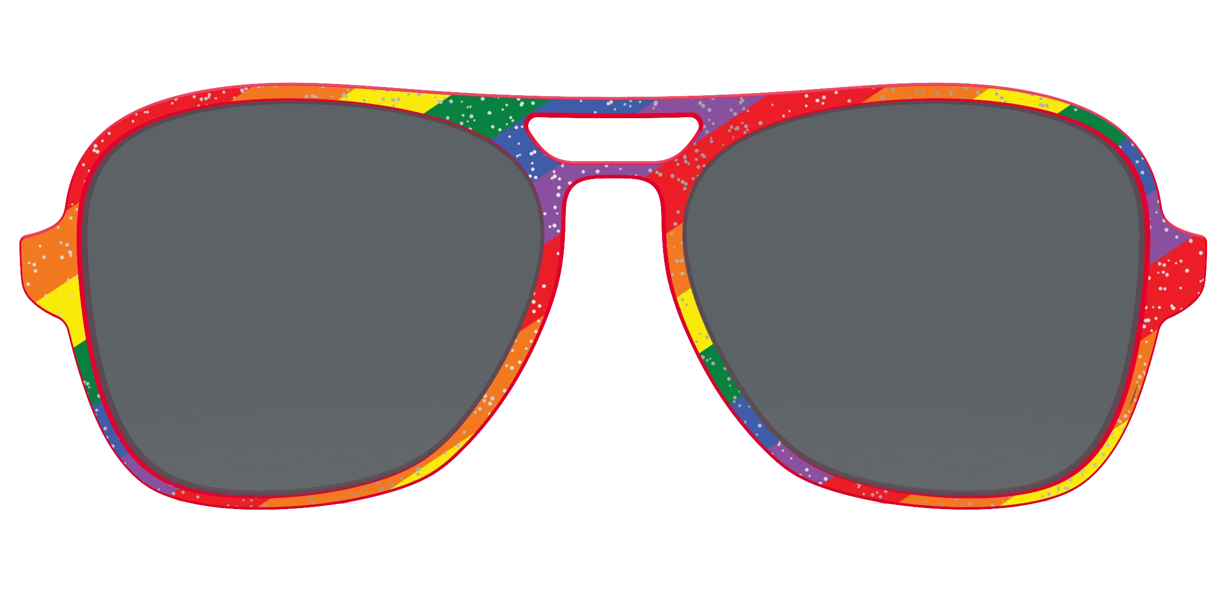 The Polarized Traditional Pride Flag Glitter Sun Top - Image 51