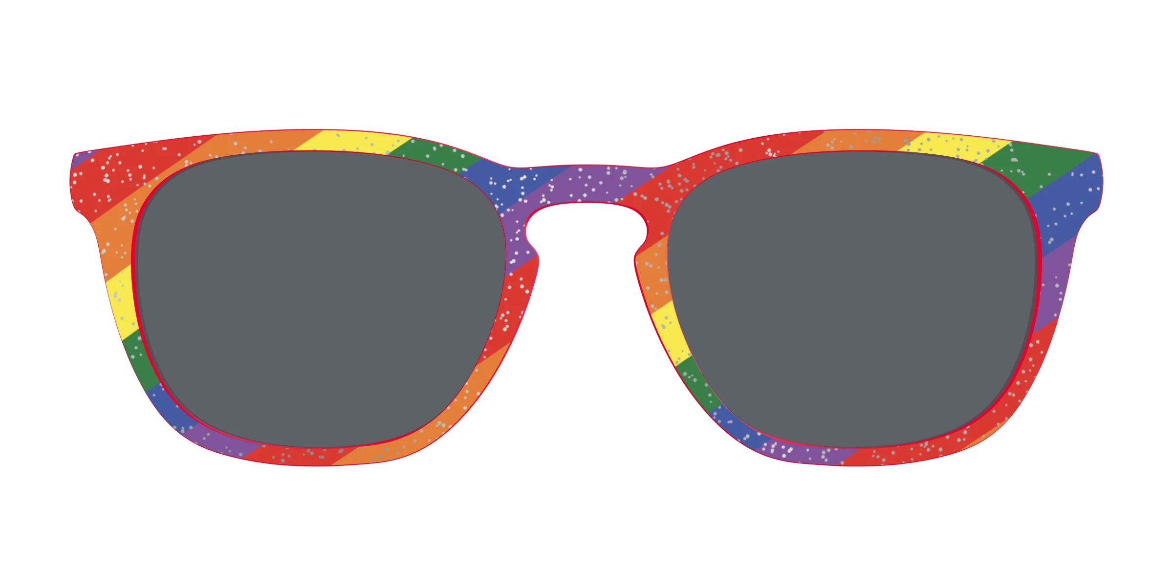 The Polarized Traditional Pride Flag Glitter Sun Top - Image 7