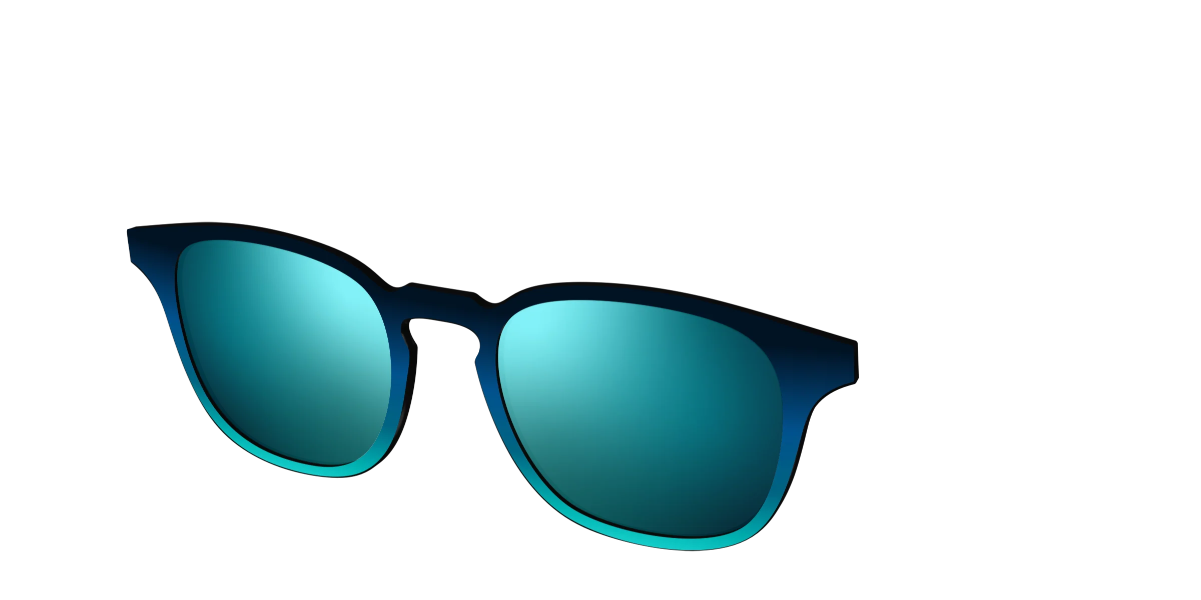 The Polarized Royal Blue to Seafoam Gradient Sun Top - Image 18