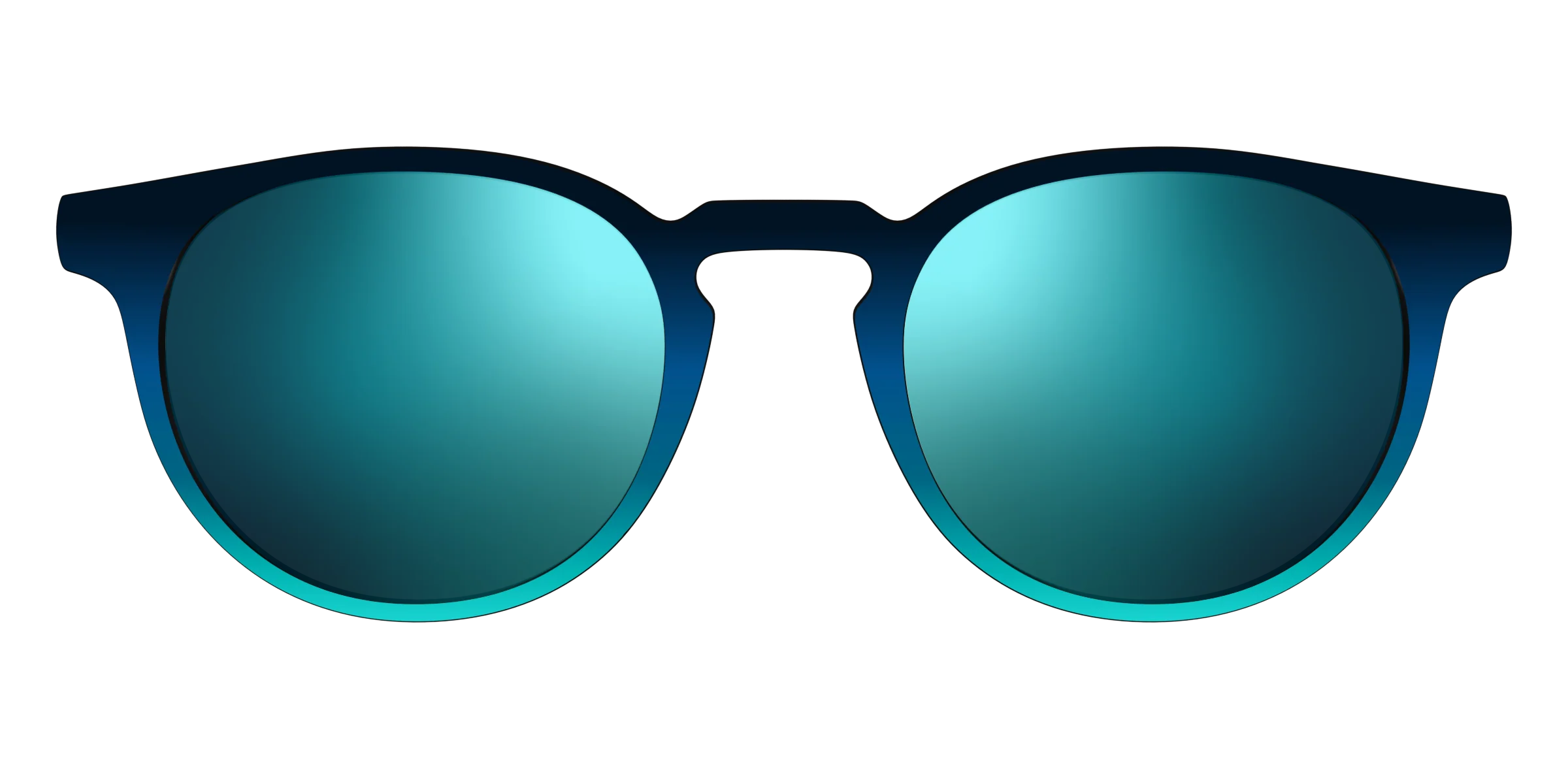 The Polarized Royal Blue to Seafoam Gradient Sun Top - Image 19