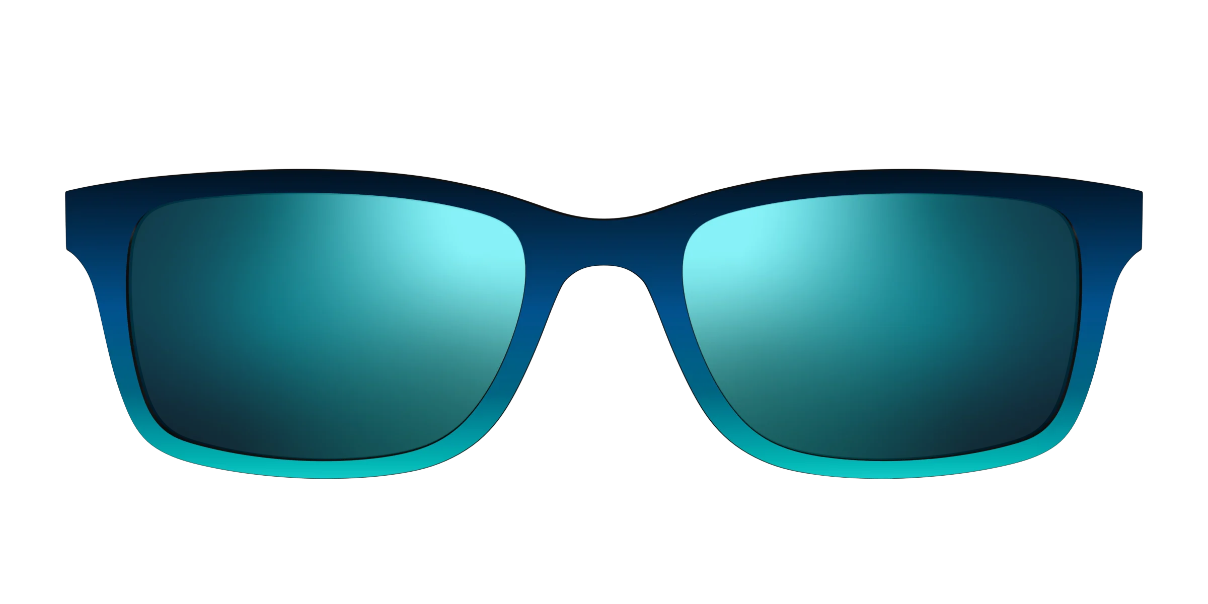 The Polarized Royal Blue to Seafoam Gradient Sun Top - Image 5
