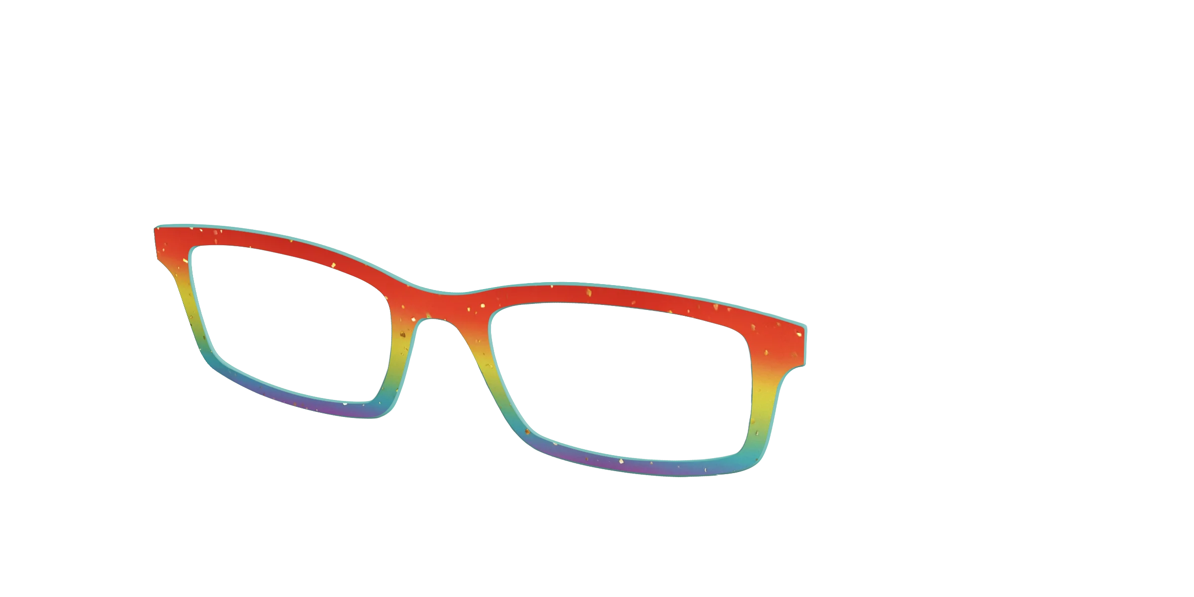 The Spectrum Gradient with Gold Flakes - Image 2