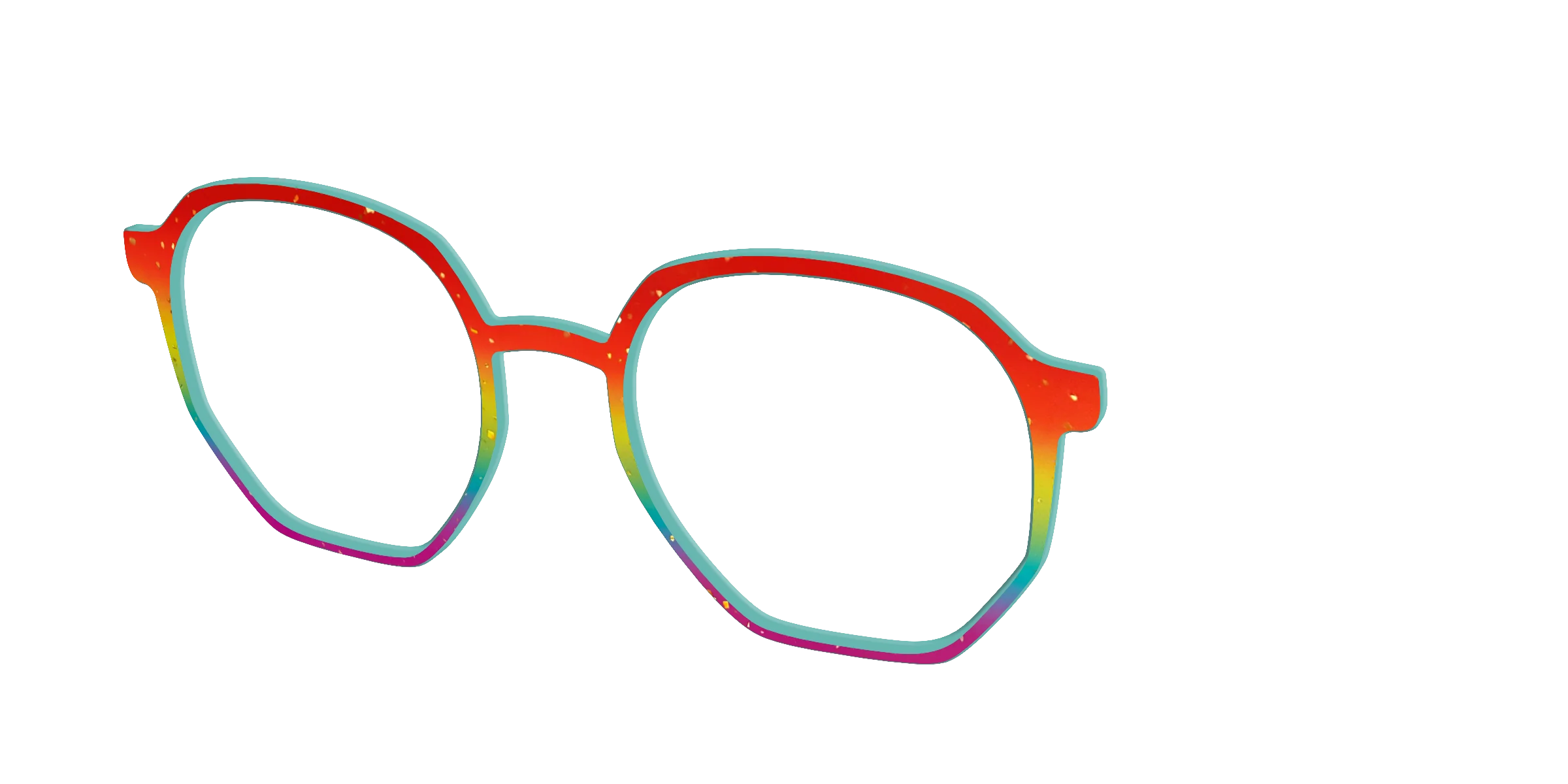 The Spectrum Gradient with Gold Flakes - Image 60