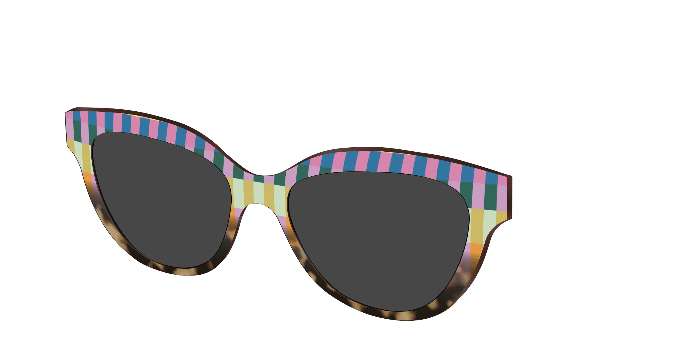 The Polarized Summer Stripes Tortoise Sun Top - Image 34