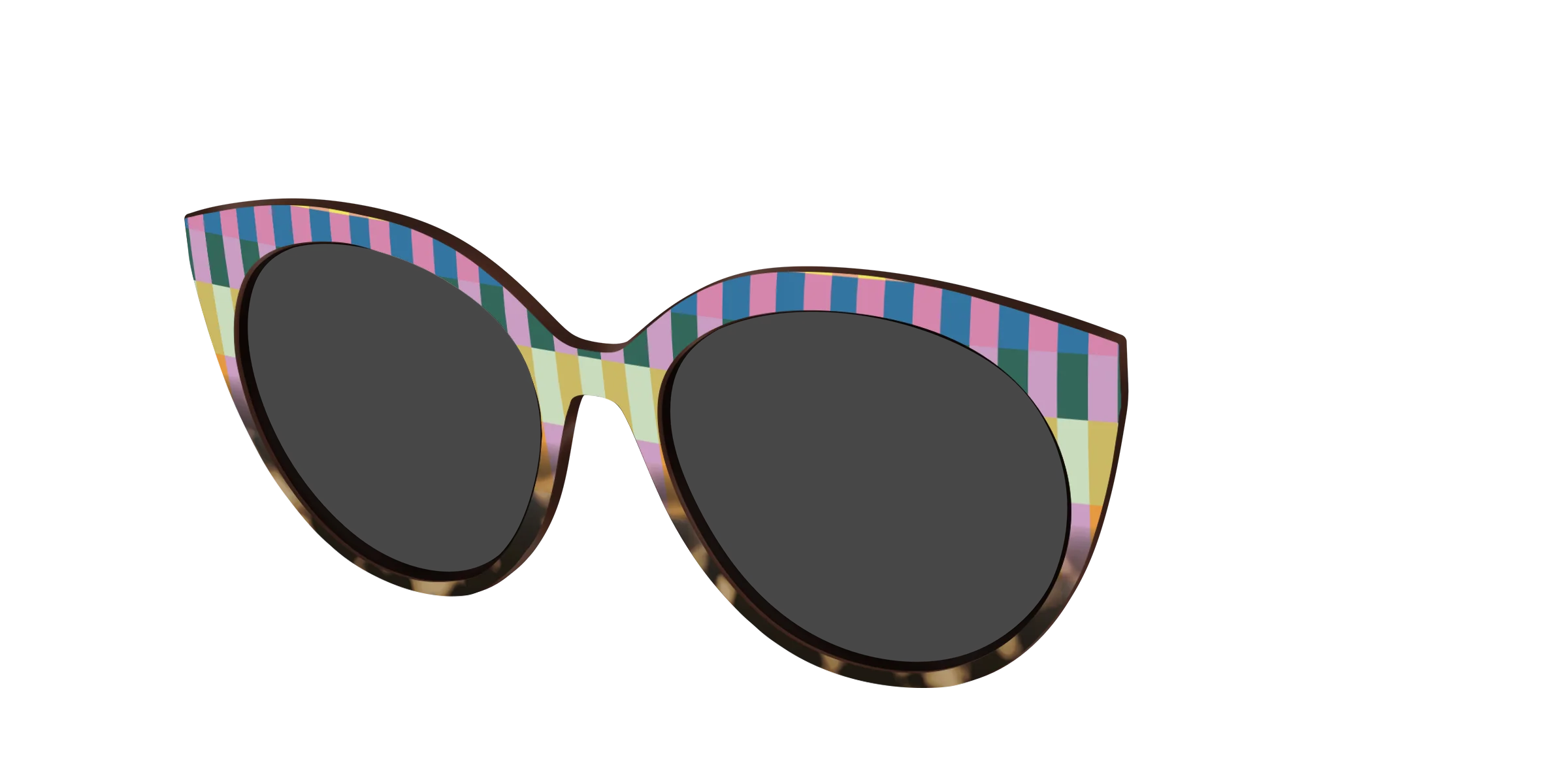 The Polarized Summer Stripes Tortoise Sun Top - Image 44