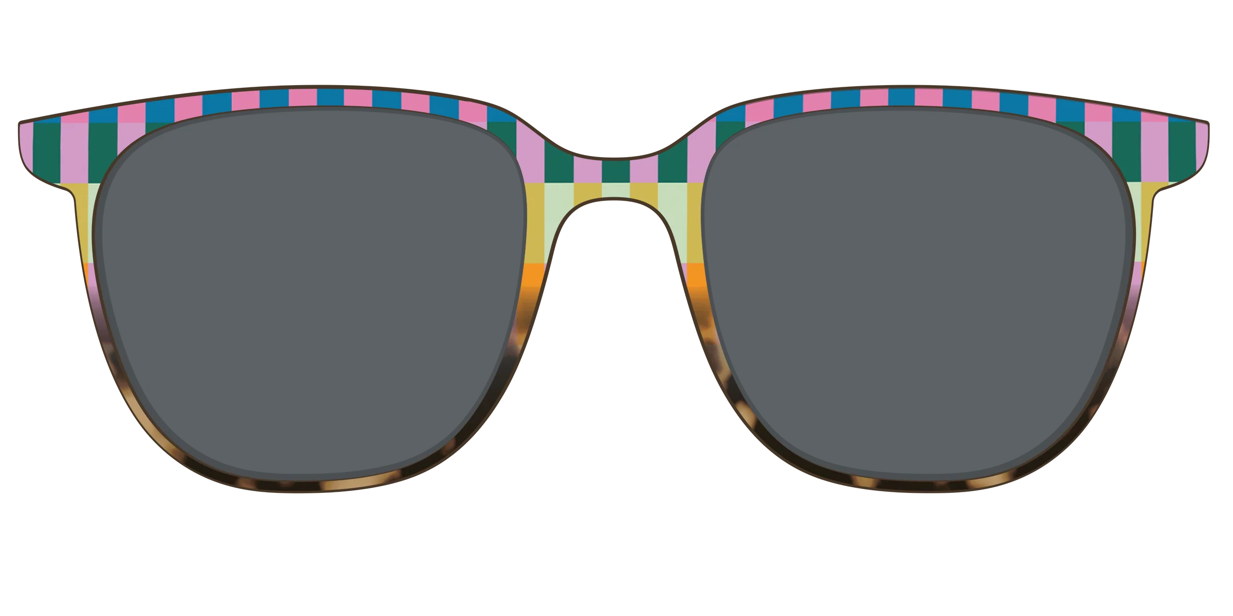 The Polarized Summer Stripes Tortoise Sun Top - Image 47