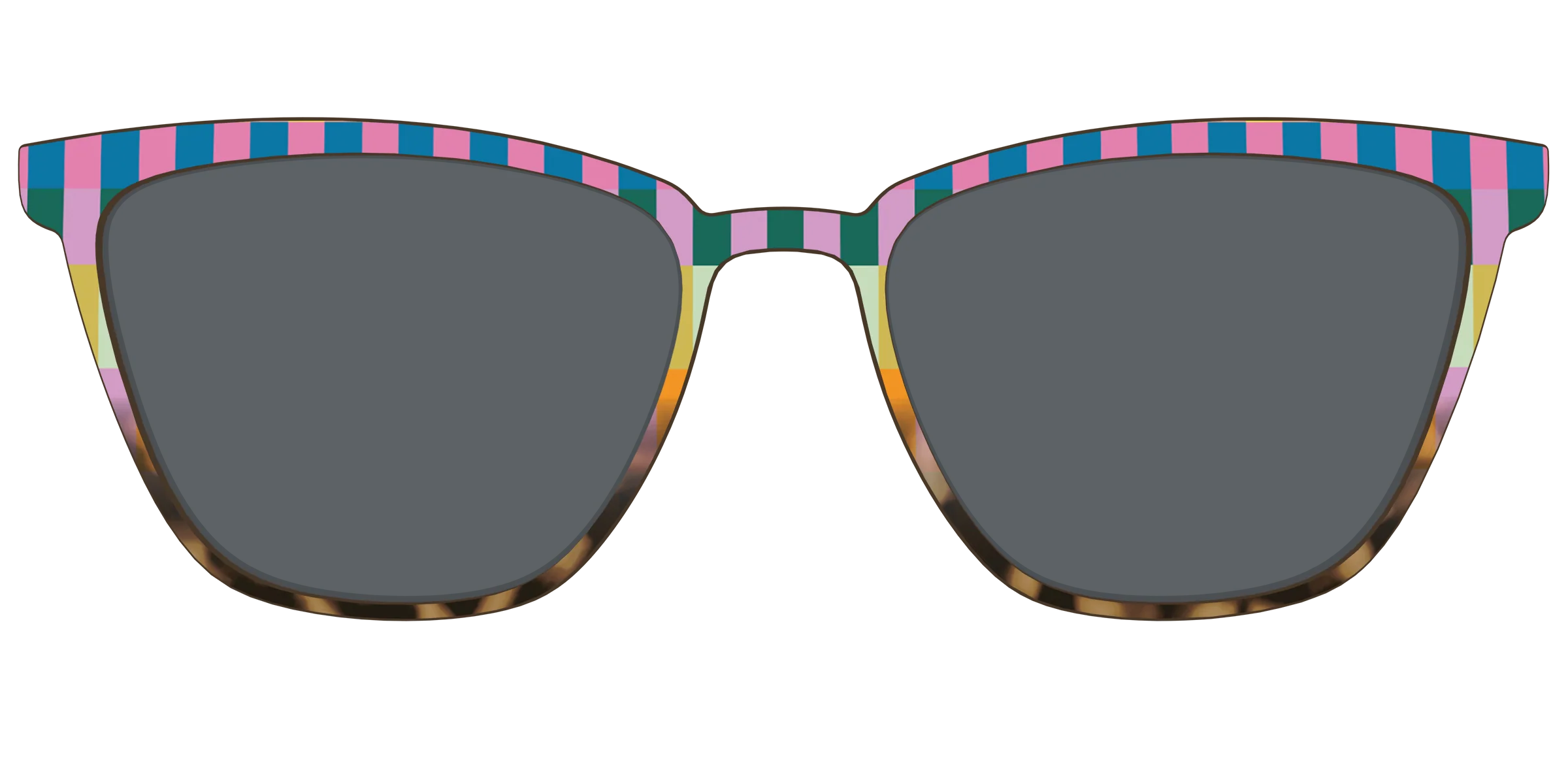 The Polarized Summer Stripes Tortoise Sun Top - Image 57