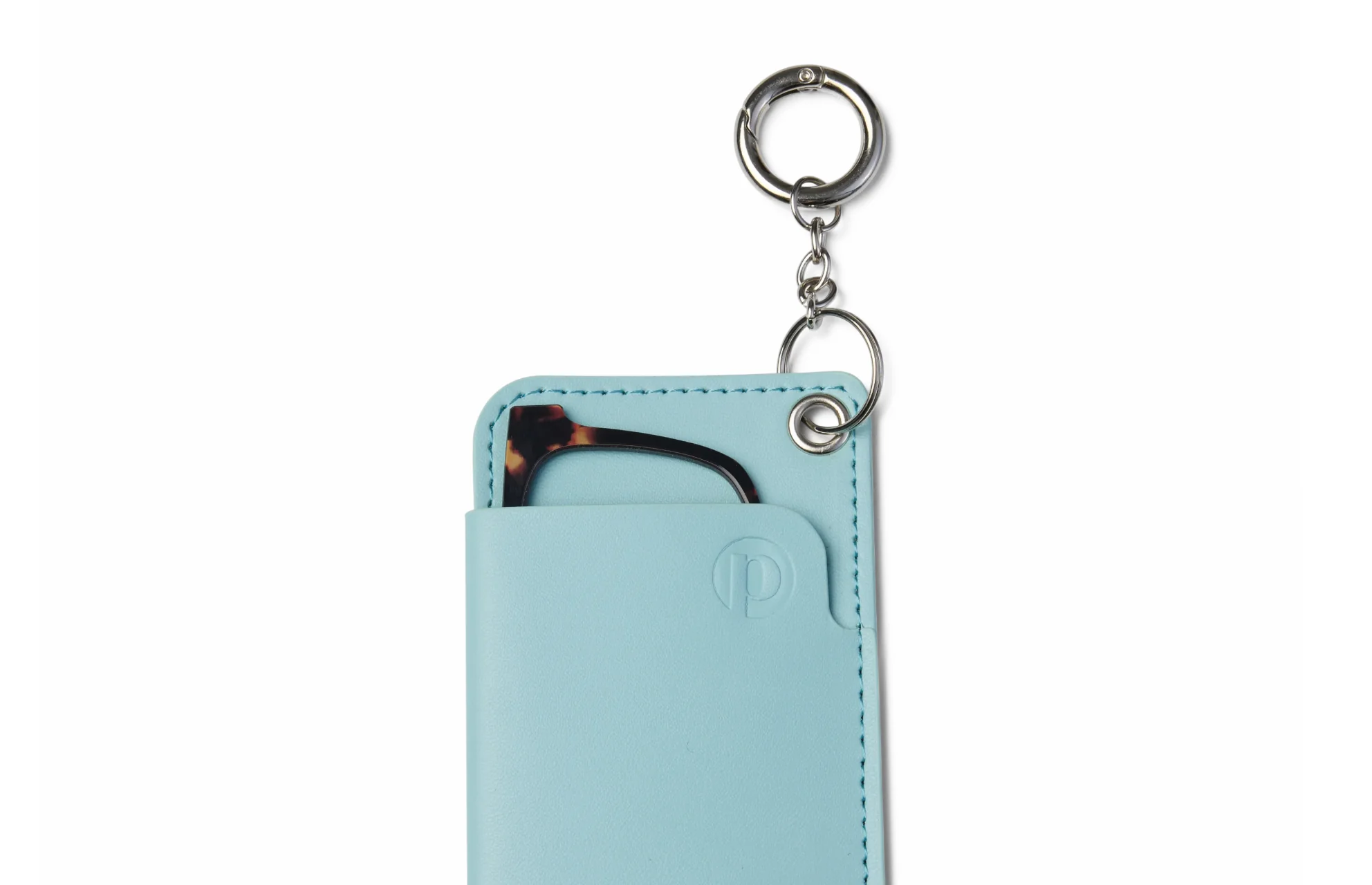 The Top Frame Keychain Case Iris Blue - Image 2