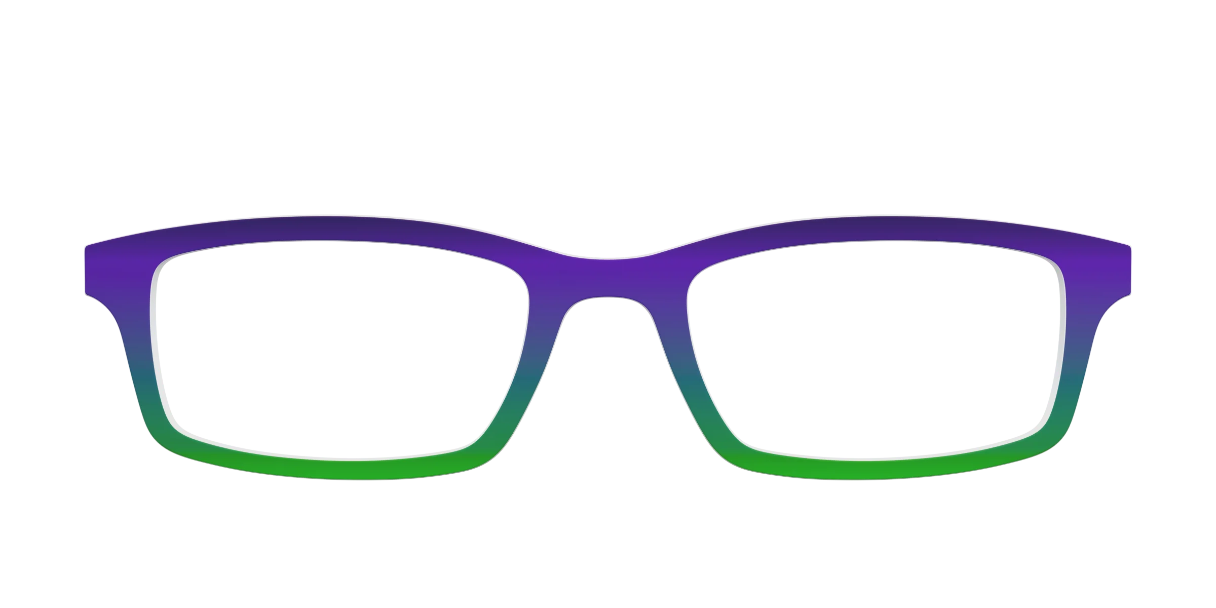 The Ultra Violet to Bright Green Gradient